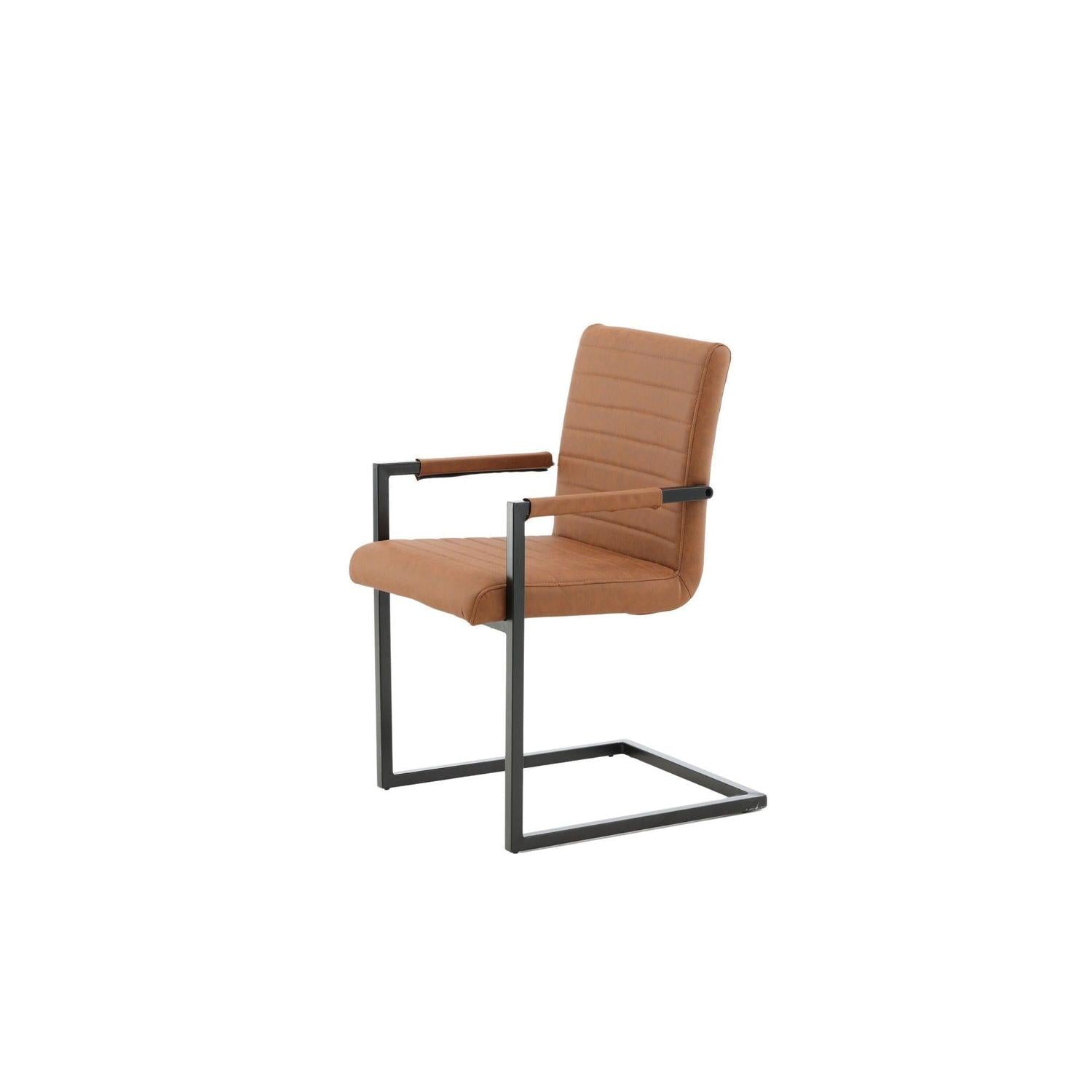 2er-Set Freischwinger Armlehnenstühle Karmstol - Braun-Freischwinger-Venture Home-le canapé