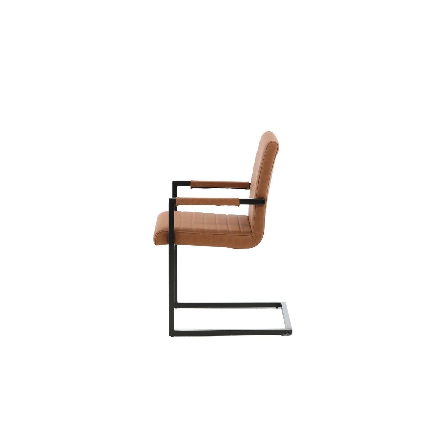 2er-Set Freischwinger Armlehnenstühle Karmstol - Braun-Freischwinger-Venture Home-le canapé