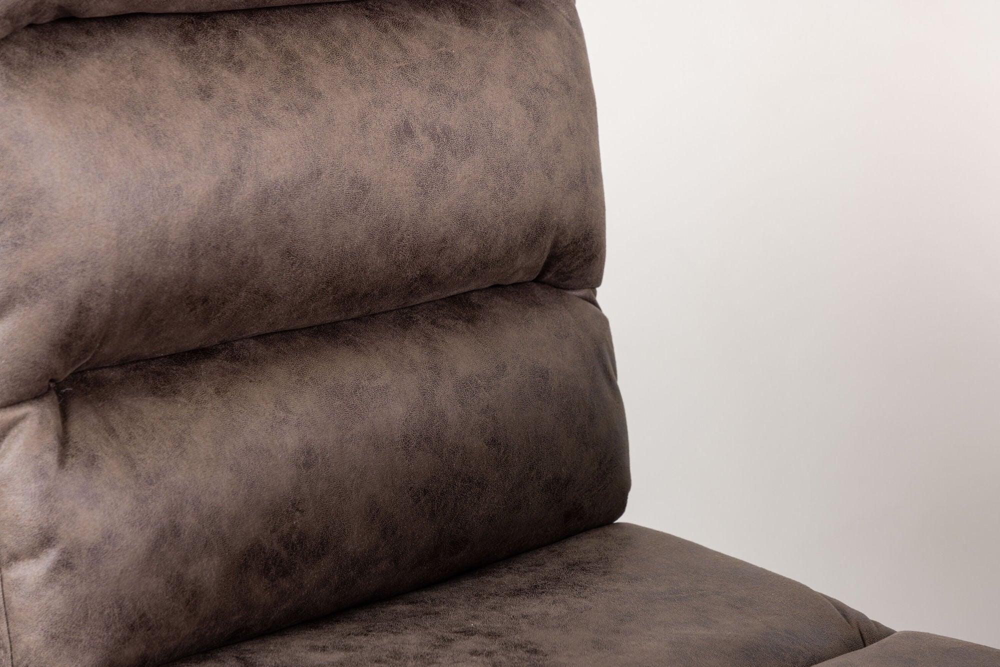 2er-Set Freischwinger Zizo aus Mikrofaser - Braun-Freischwinger-Venture Home-le canapé