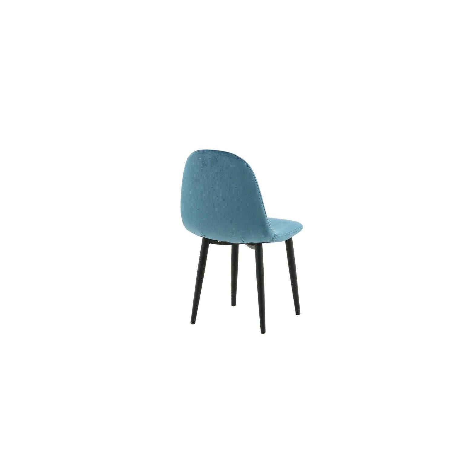 2er-Set Kinderstühle Polar aus Samt - Blau-Kinderstühle-Venture Home-le canapé