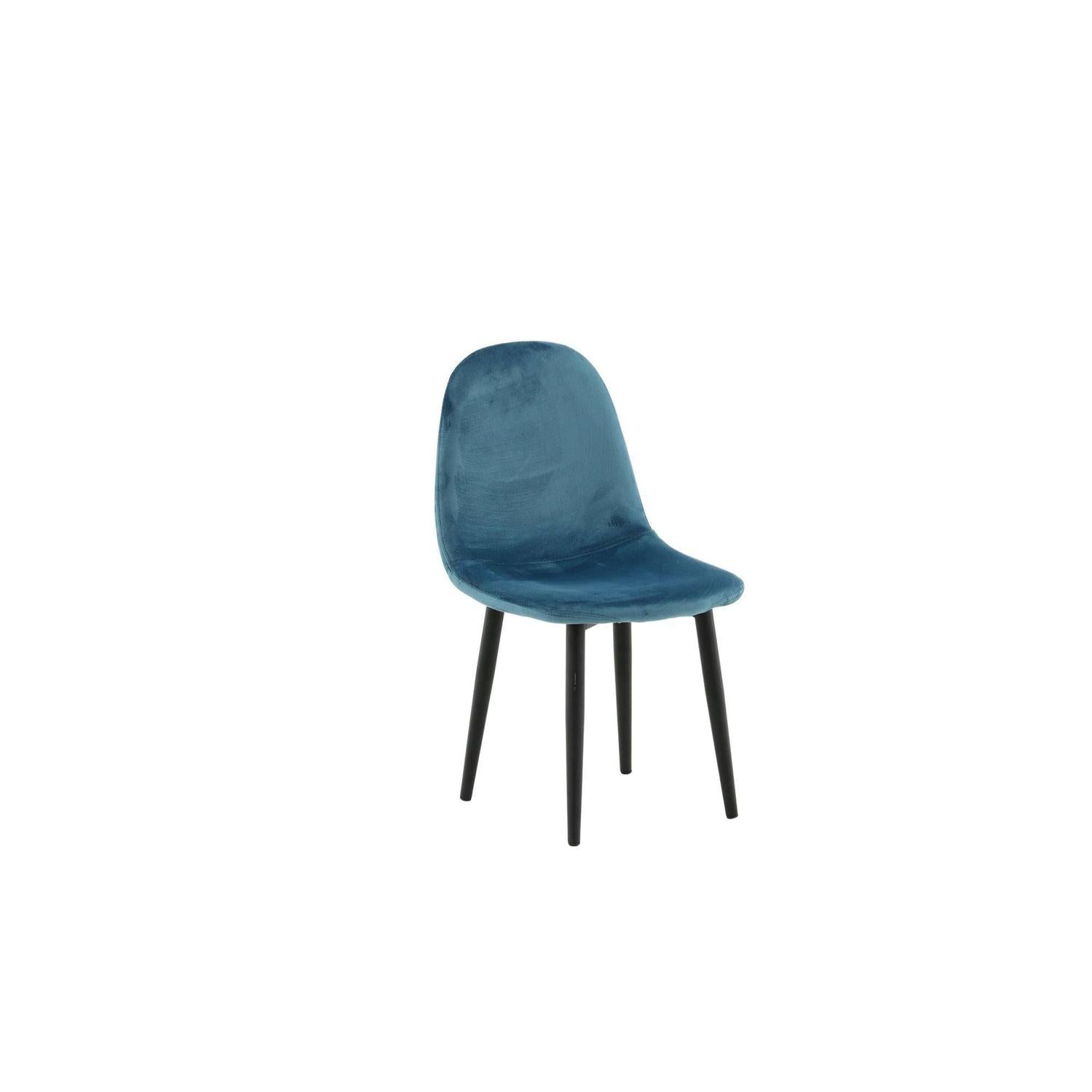 2er-Set Kinderstühle Polar aus Samt - Blau-Kinderstühle-Venture Home-le canapé