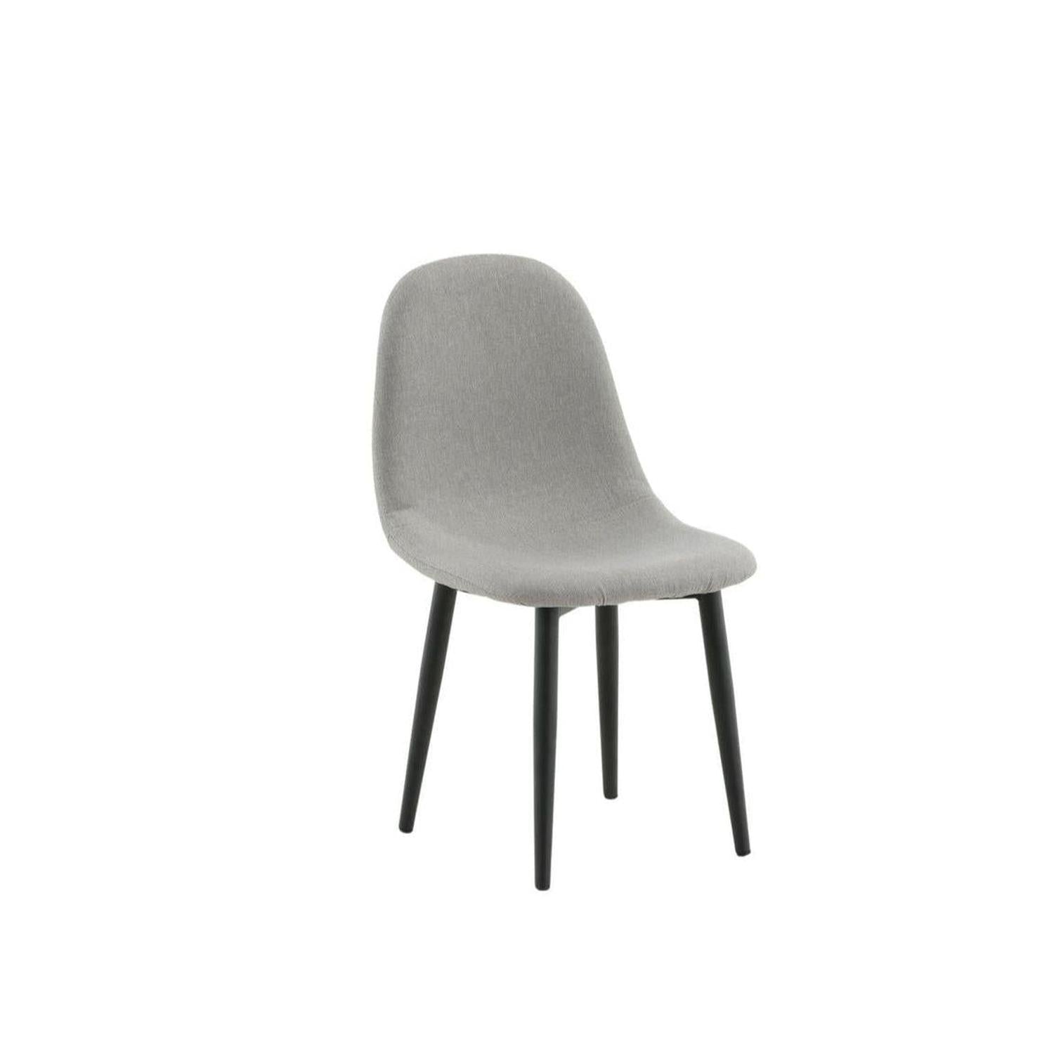 2er-Set Kinderstühle Polar aus Samt - Grau-Kinderstuhl-Venture Home-le canapé