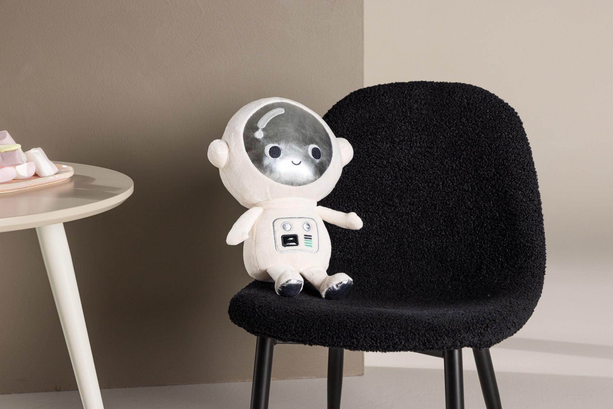 2er-Set Kinderstühle Polar aus Teddystoff (Bouclé) - Schwarz-Kinderstuhl-Venture Home-le canapé