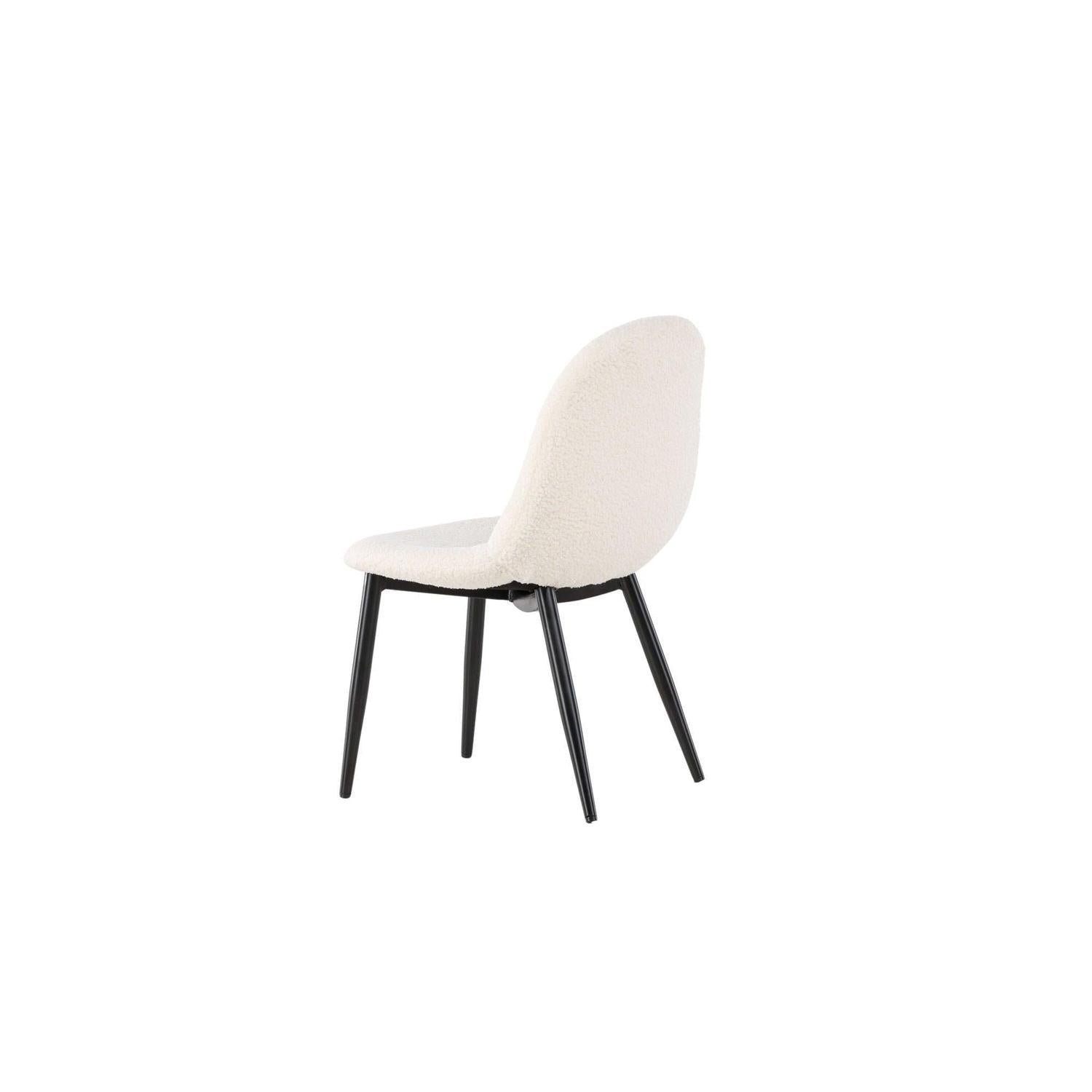 2er-Set Kinderstühle Polar aus Teddystoff (Bouclé) - Weiß-Kinderstuhl-Venture Home-le canapé