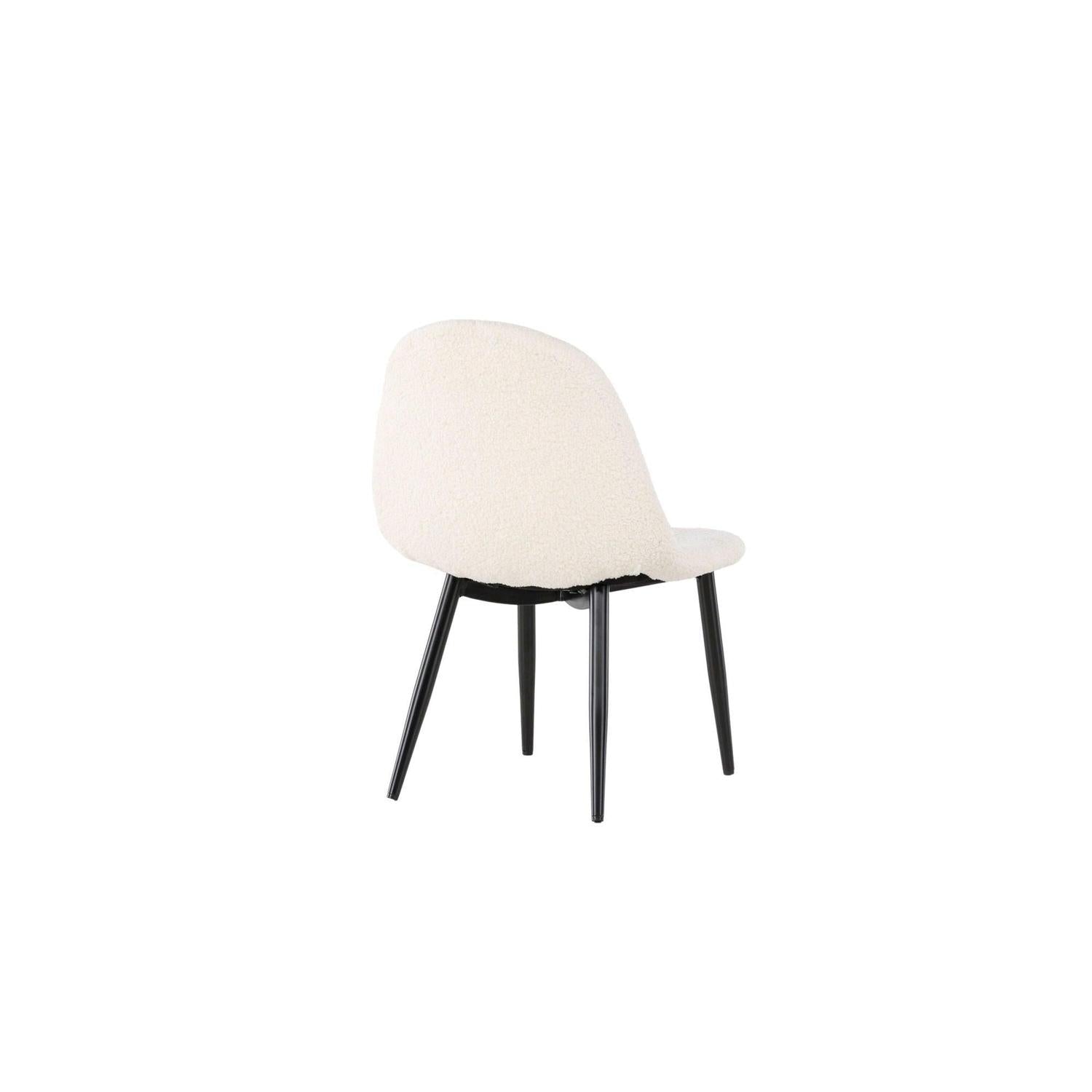 2er-Set Kinderstühle Polar aus Teddystoff (Bouclé) - Weiß-Kinderstuhl-Venture Home-le canapé