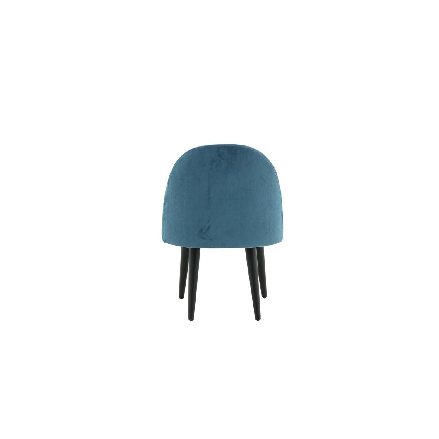 2er-Set Kinderstühle XXS aus Samt - Blau-Kinderstühle-Venture Home-le canapé