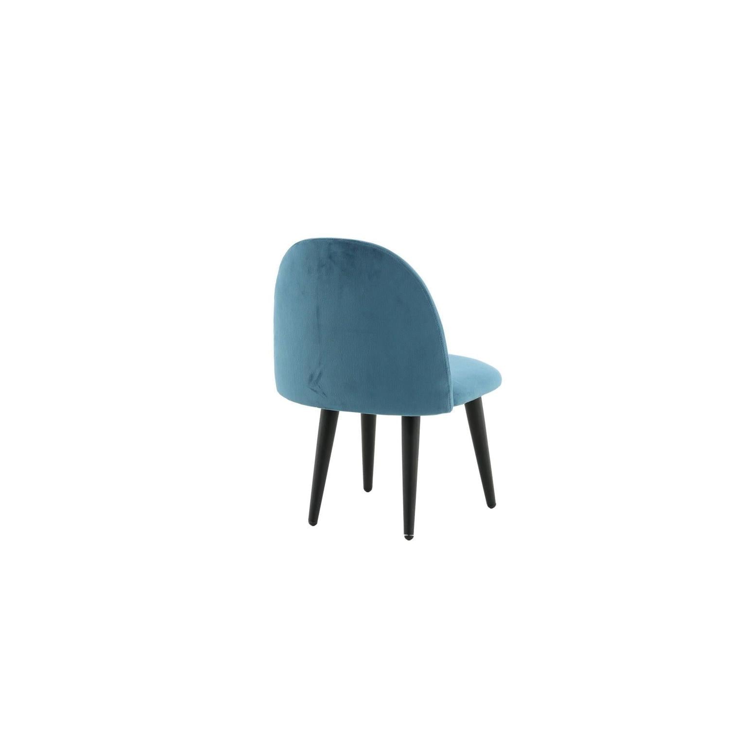2er-Set Kinderstühle XXS aus Samt - Blau-Kinderstühle-Venture Home-le canapé