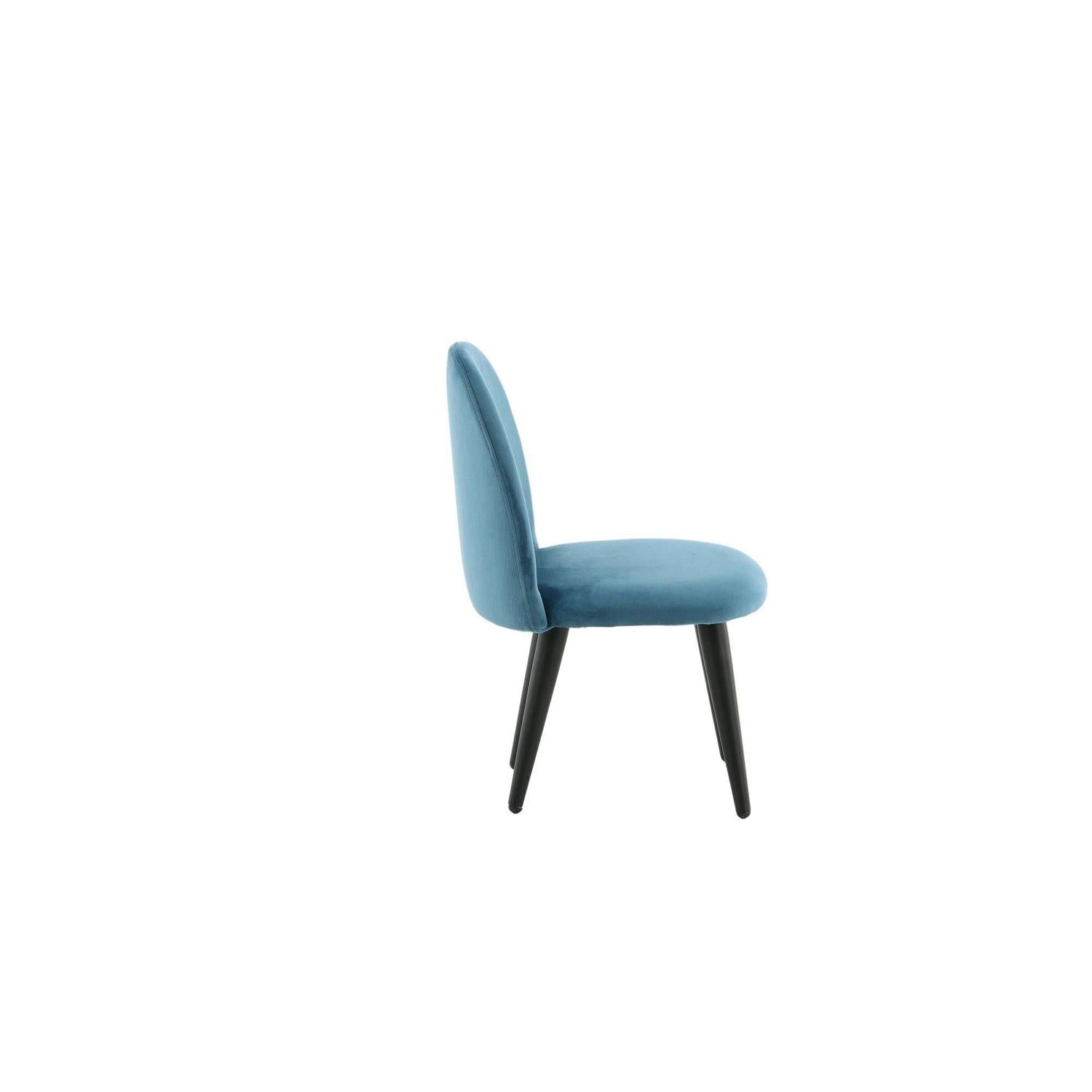 2er-Set Kinderstühle XXS aus Samt - Blau-Kinderstühle-Venture Home-le canapé