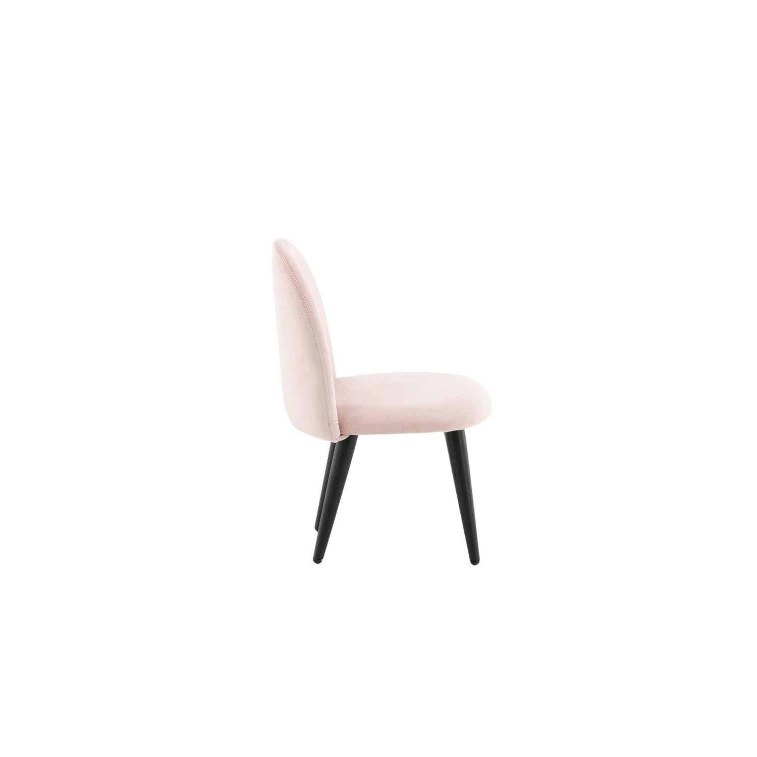 2er-Set Kinderstühle XXS aus Samt - Rosa-Kinderstühle-Venture Home-le canapé