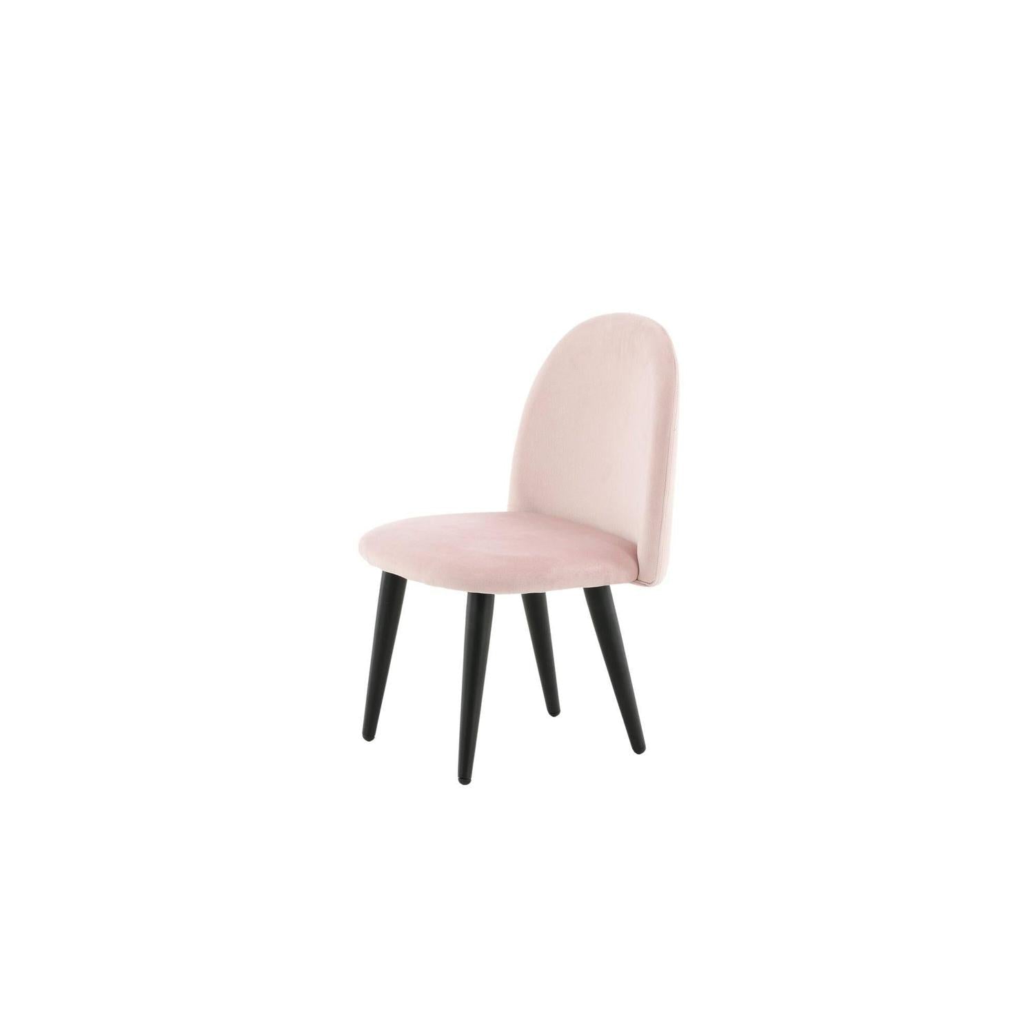 2er-Set Kinderstühle XXS aus Samt - Rosa-Kinderstühle-Venture Home-le canapé