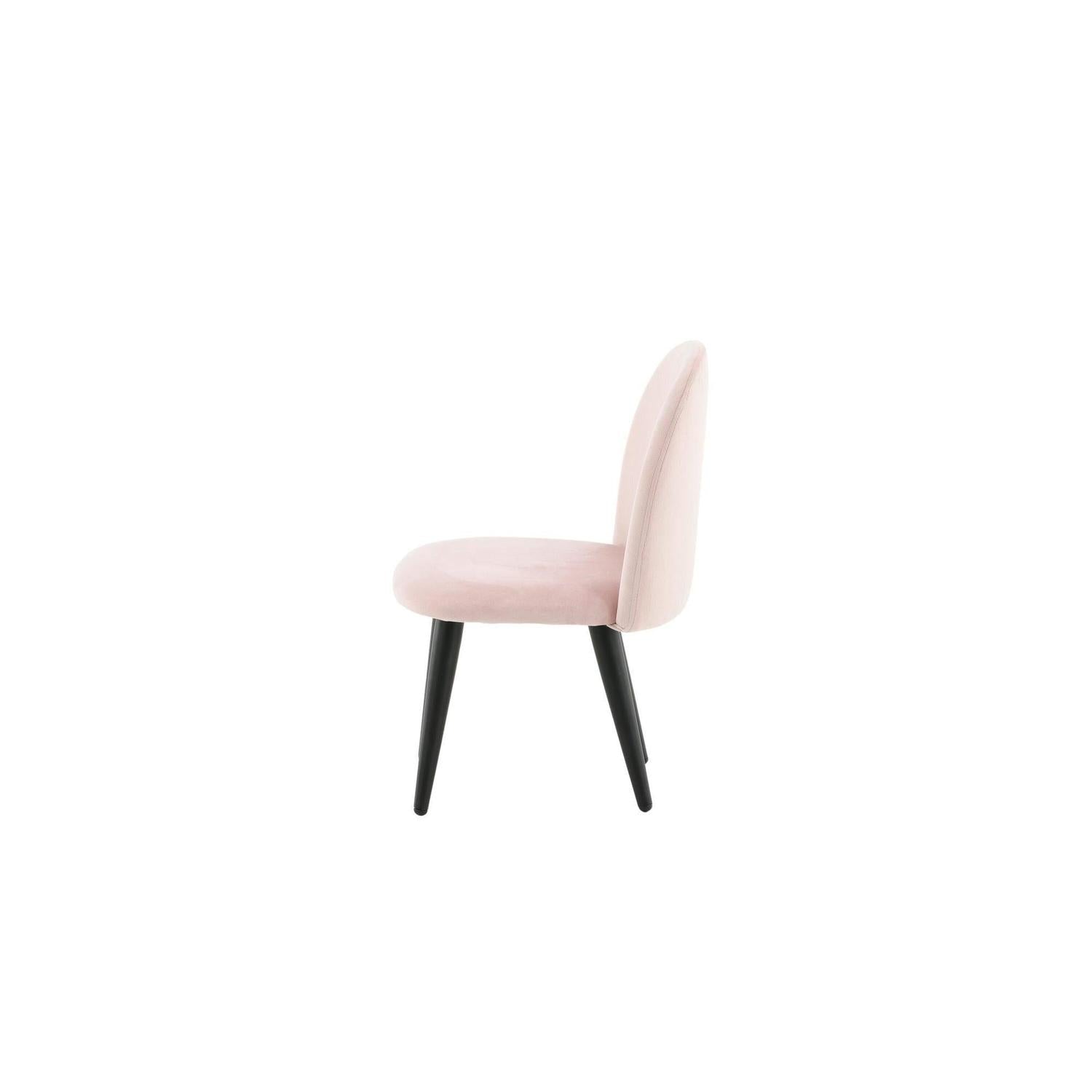2er-Set Kinderstühle XXS aus Samt - Rosa-Kinderstühle-Venture Home-le canapé