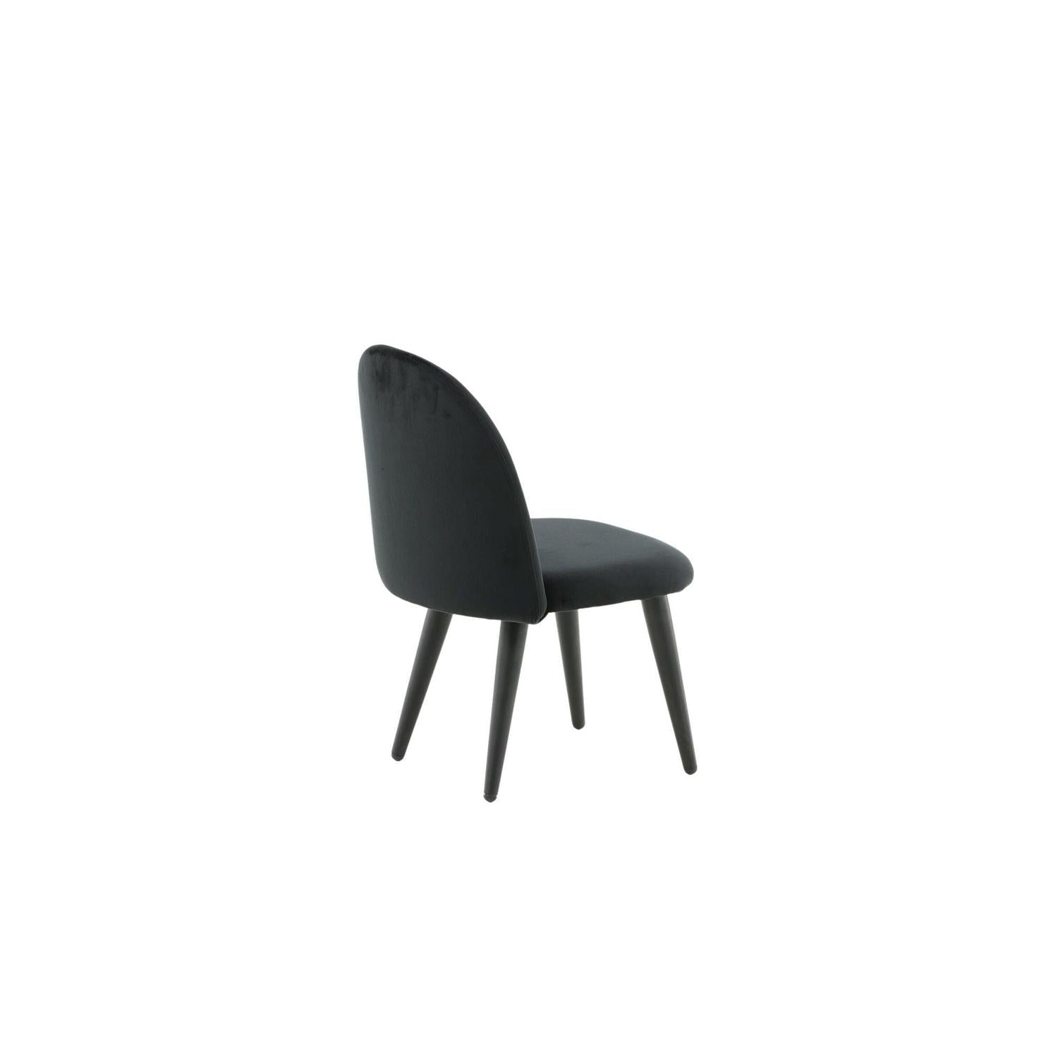 2er-Set Kinderstühle XXS aus Samt - Schwarz-Kinderstühle-Venture Home-le canapé