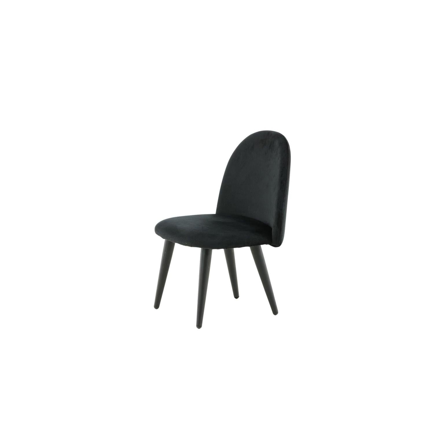 2er-Set Kinderstühle XXS aus Samt - Schwarz-Kinderstühle-Venture Home-le canapé