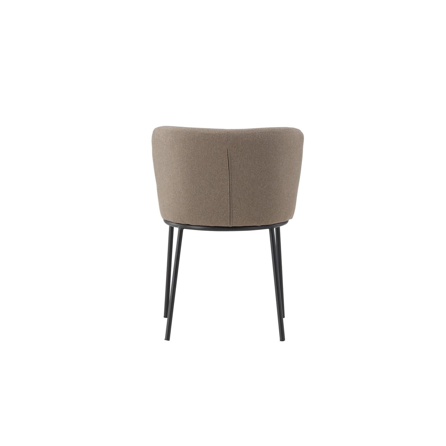 2er-Set Polsterstühle Edina aus Leinen - Braun-Polsterstühle-Venture Home-le canapé