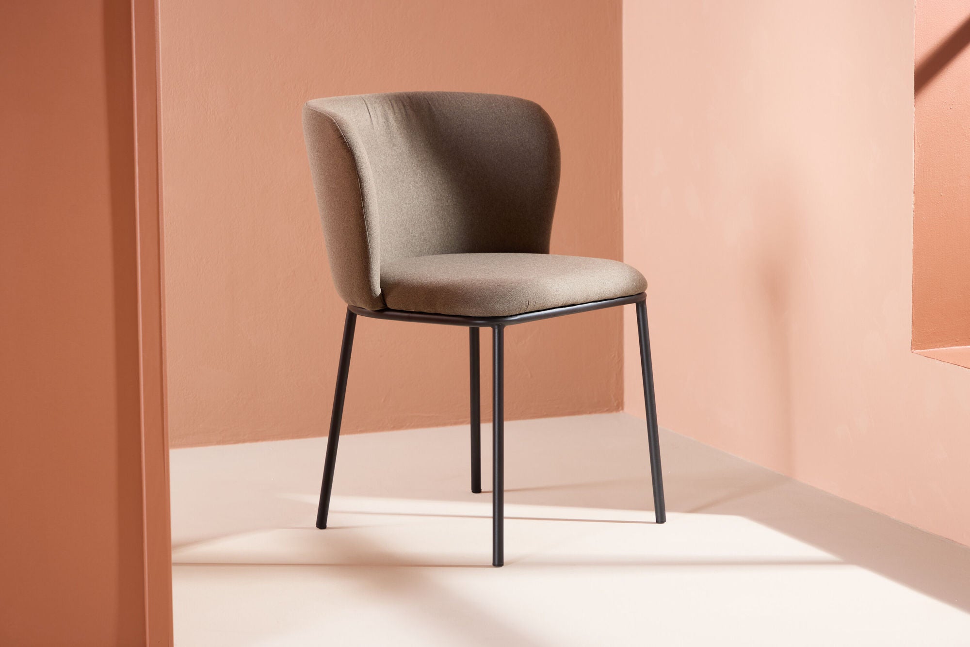 2er-Set Polsterstühle Edina aus Leinen - Braun-Polsterstühle-Venture Home-le canapé