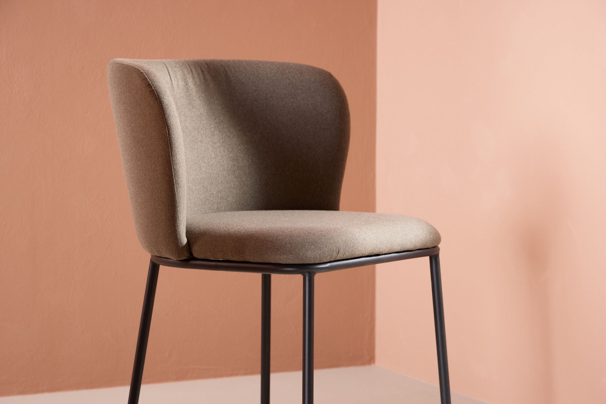 2er-Set Polsterstühle Edina aus Leinen - Braun-Polsterstühle-Venture Home-le canapé