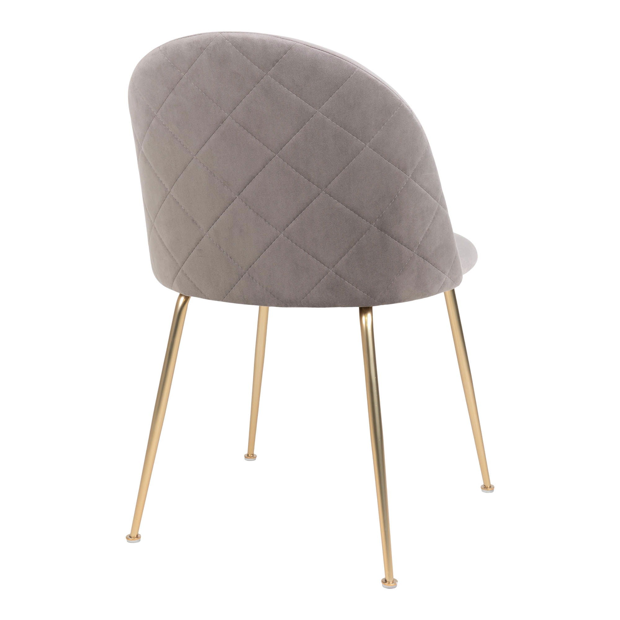 2er-Set Polsterstühle Geneve aus Samt - Grau-Polsterstühle-House Nordic-le canapé