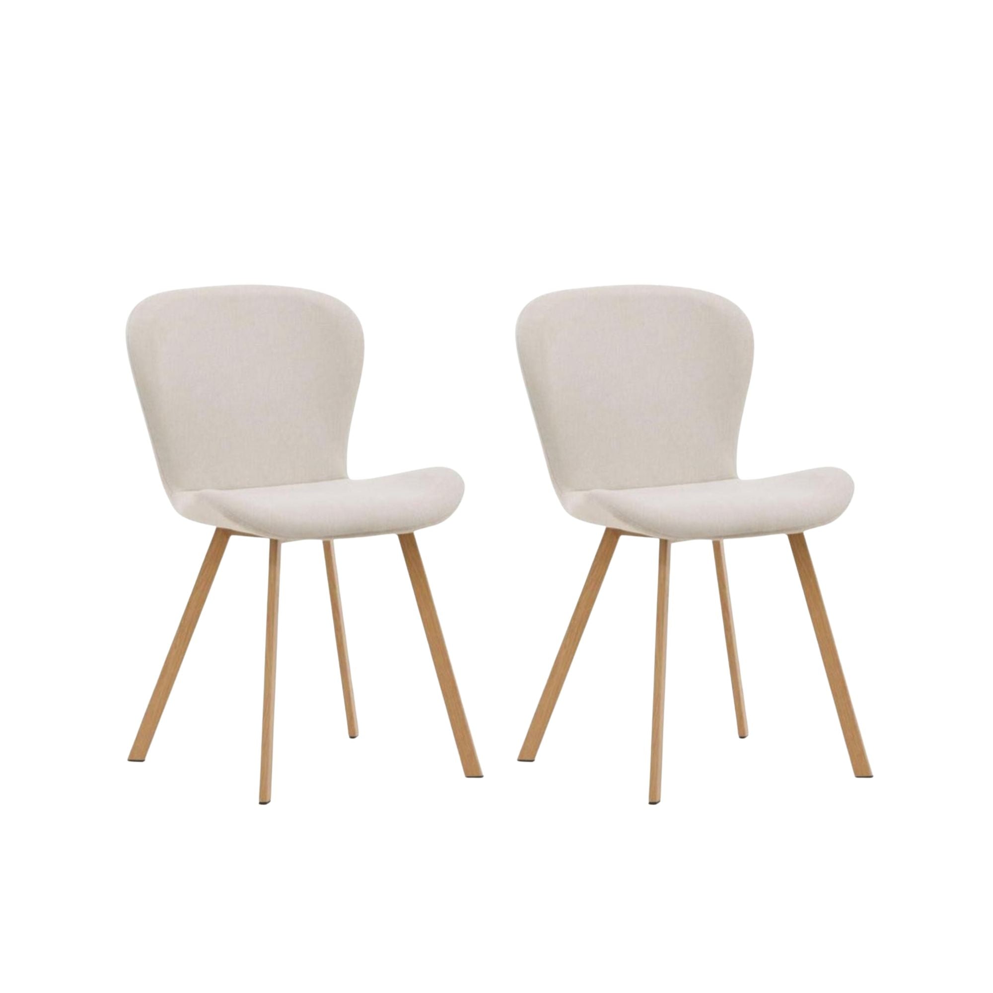 2er-Set Polsterstühle Lilja - Beige-Polsterstühle-Venture Home-le canapé