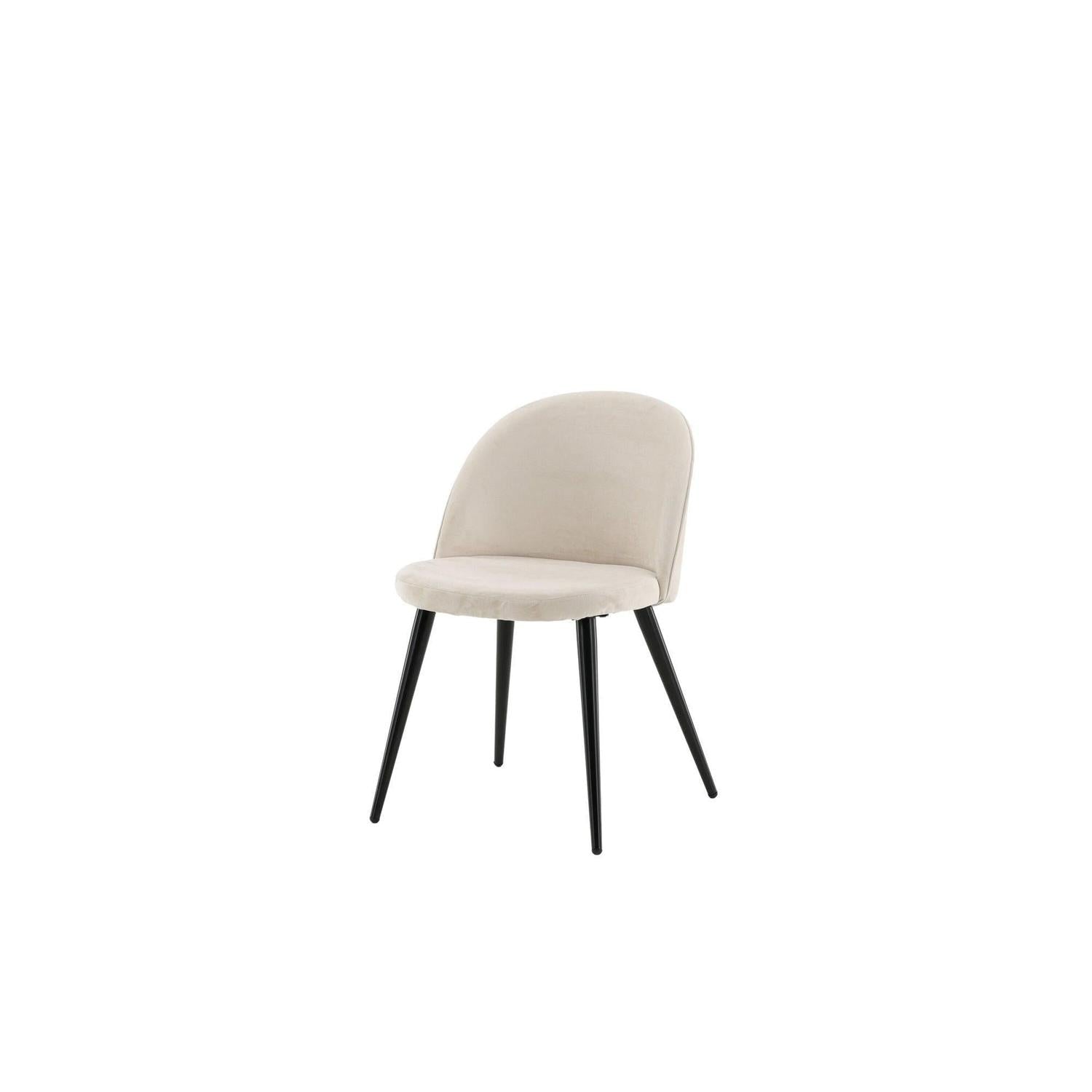 2er-Set Polsterstühle Matstol aus Samt - Beige-Polsterstühle-Venture Home-le canapé
