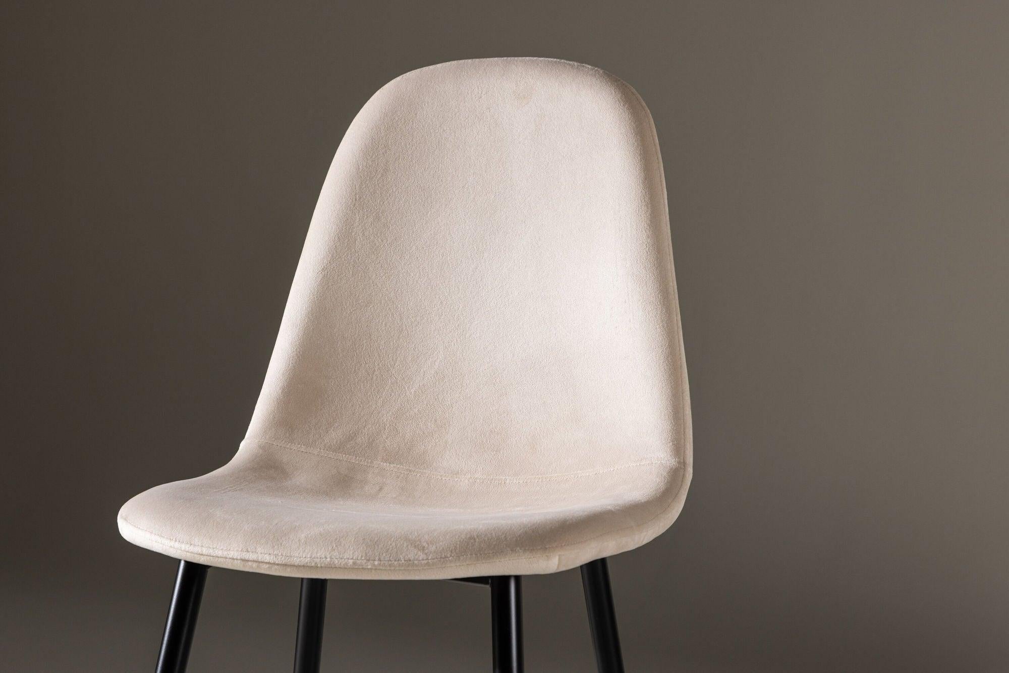 2er-Set Polsterstühle Polar aus Samt - Beige-Polsterstühle-Venture Home-le canapé