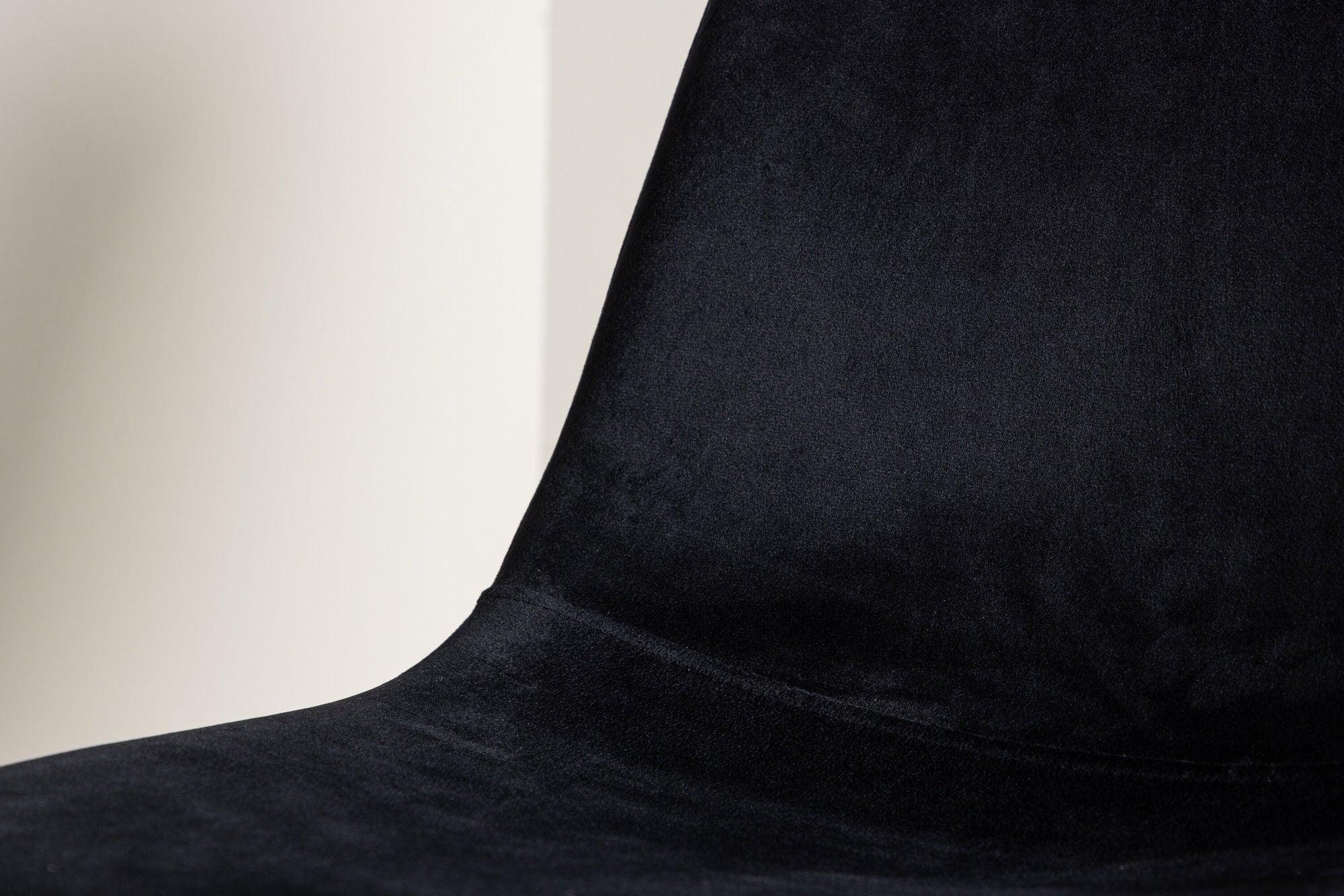 2er-Set Polsterstühle Polar aus Samt - Schwarz-Polsterstühle-Venture Home-le canapé