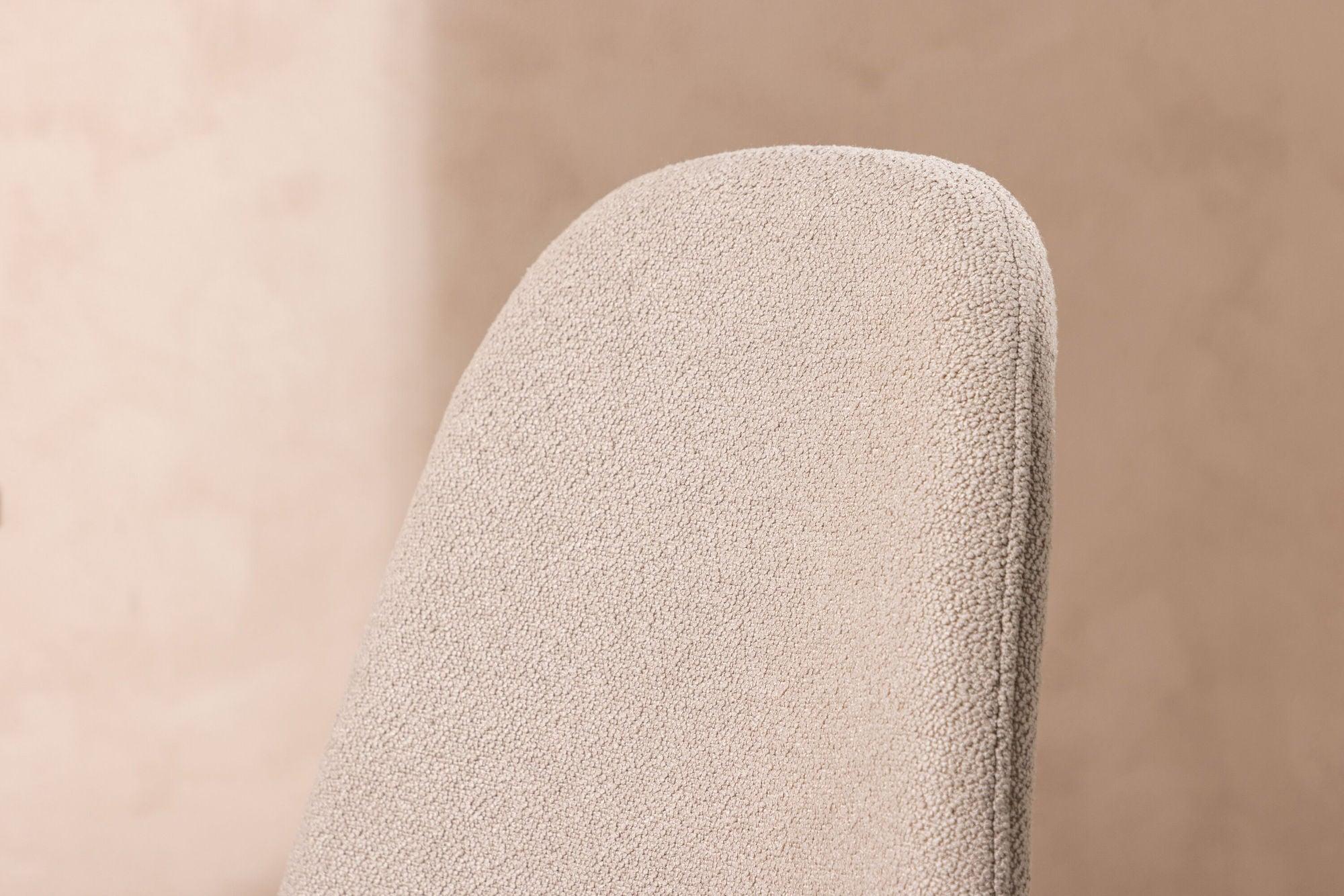 2er-Set Polsterstühle Polar aus Teddy Bouclé - Beige-Polsterstühle-Venture Home-le canapé