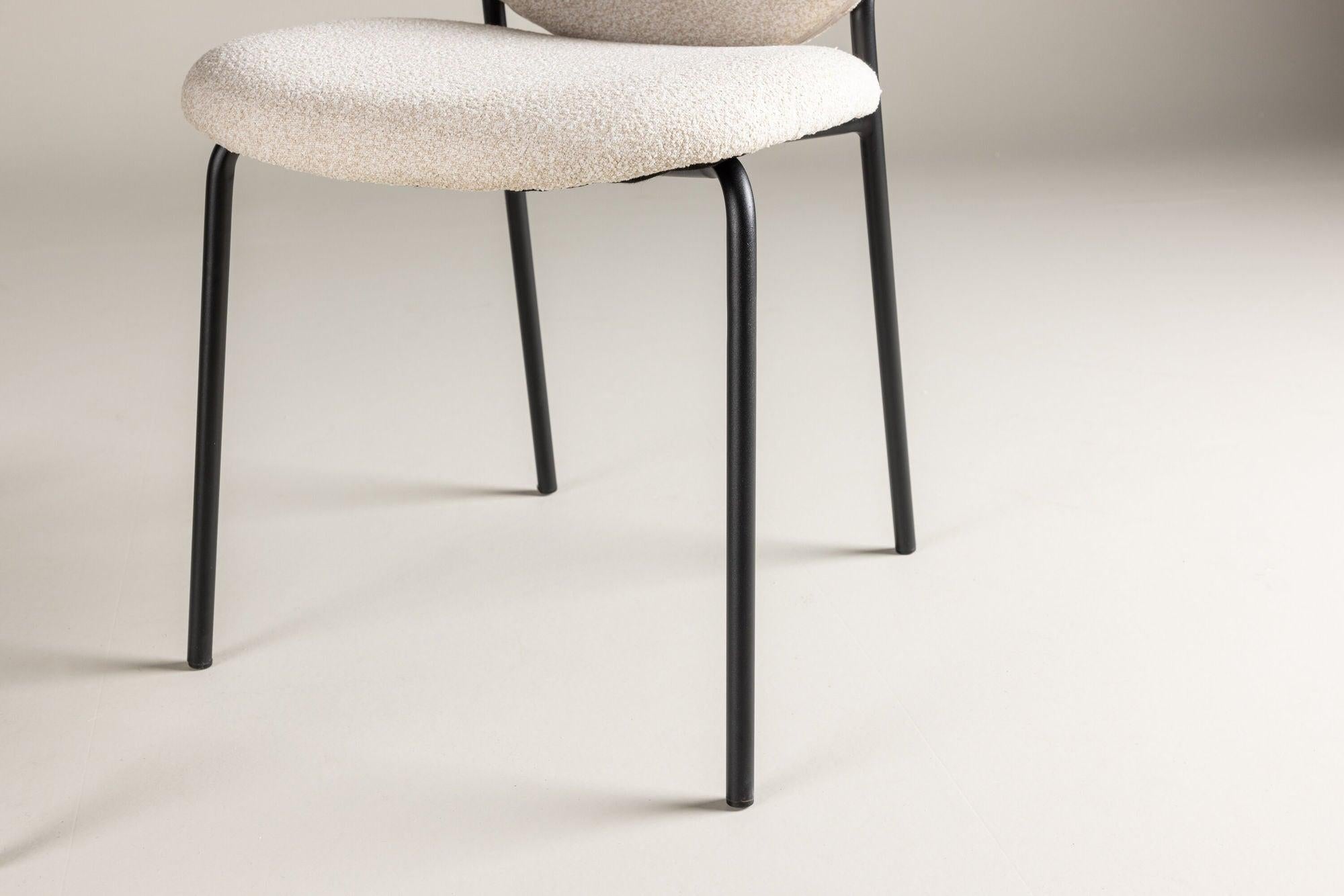 2er-Set Polsterstühle Vault aus Leinen - Beige-Polsterstühle-Venture Home-le canapé