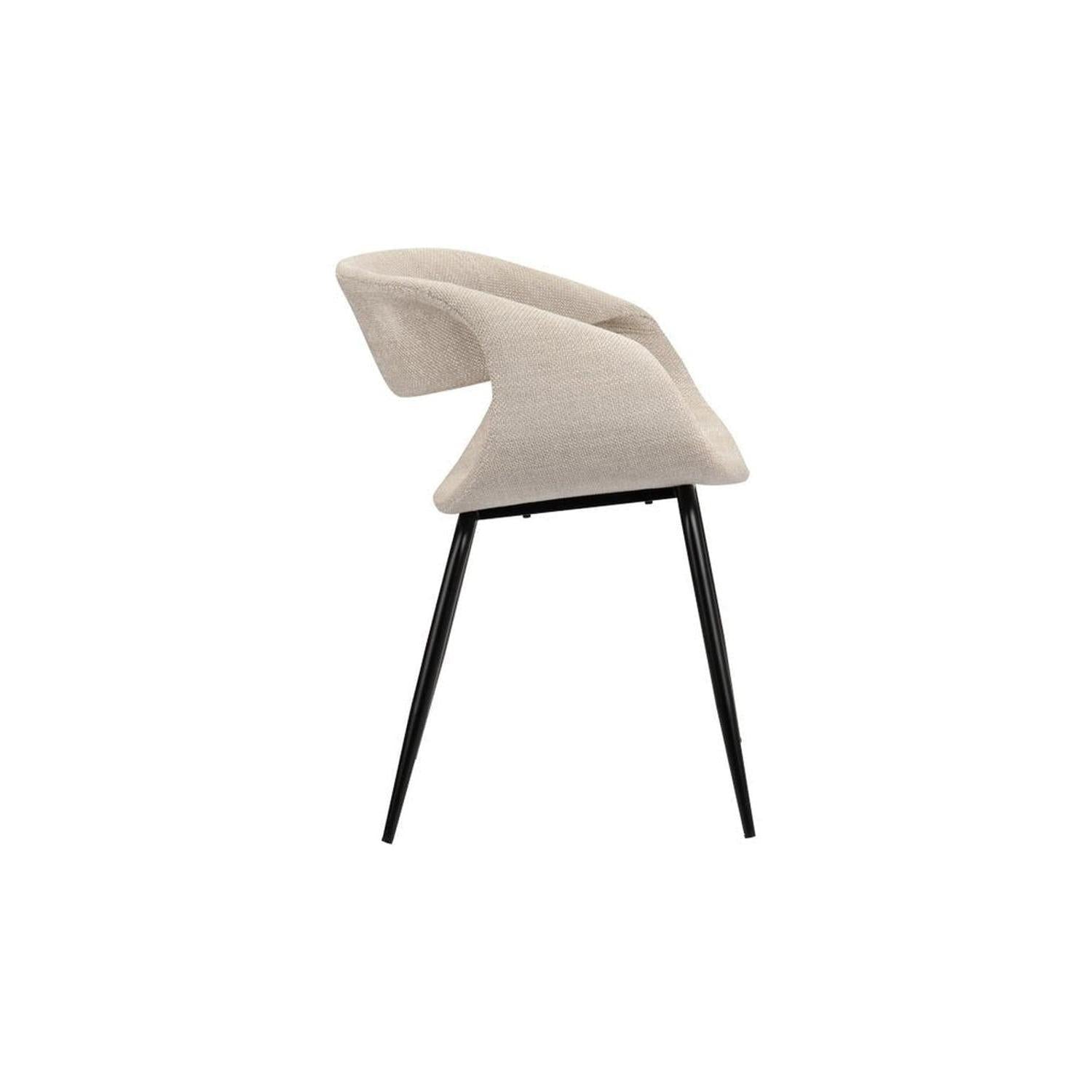 2er-Set Polsterstühle Wal - Beige-Polsterstühle-Pole to Pole-le canapé