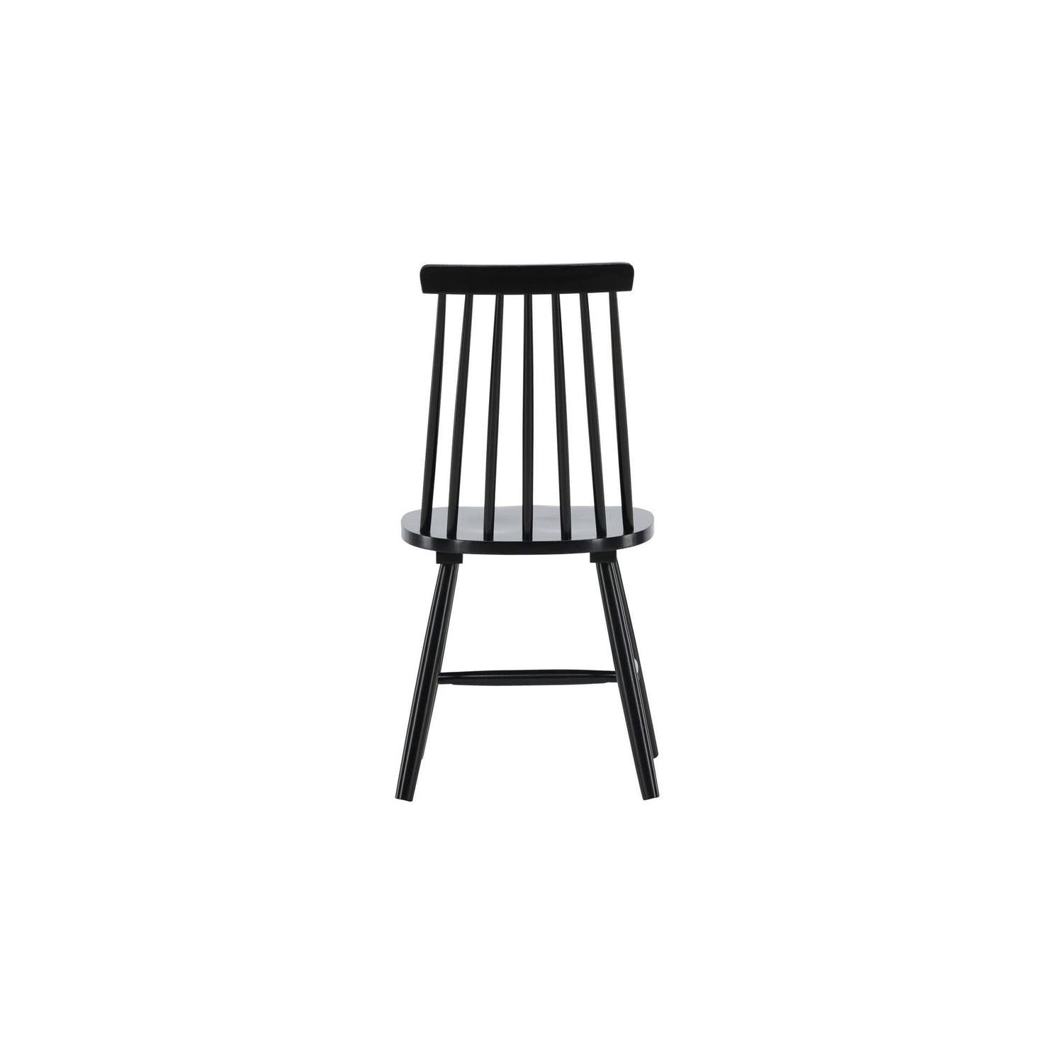 2er-Set Stühle Lönneberga aus Gummibaumholz - Schwarz-Holzstühle-Venture Home-le canapé