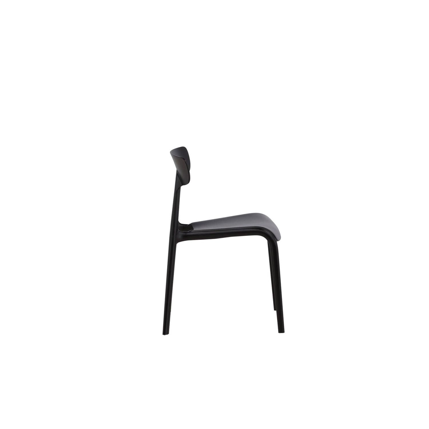 2er-Set Stühle Ursholmen aus Kunststoff - Schwarz-Kunststoffstühle-Venture Home-le canapé