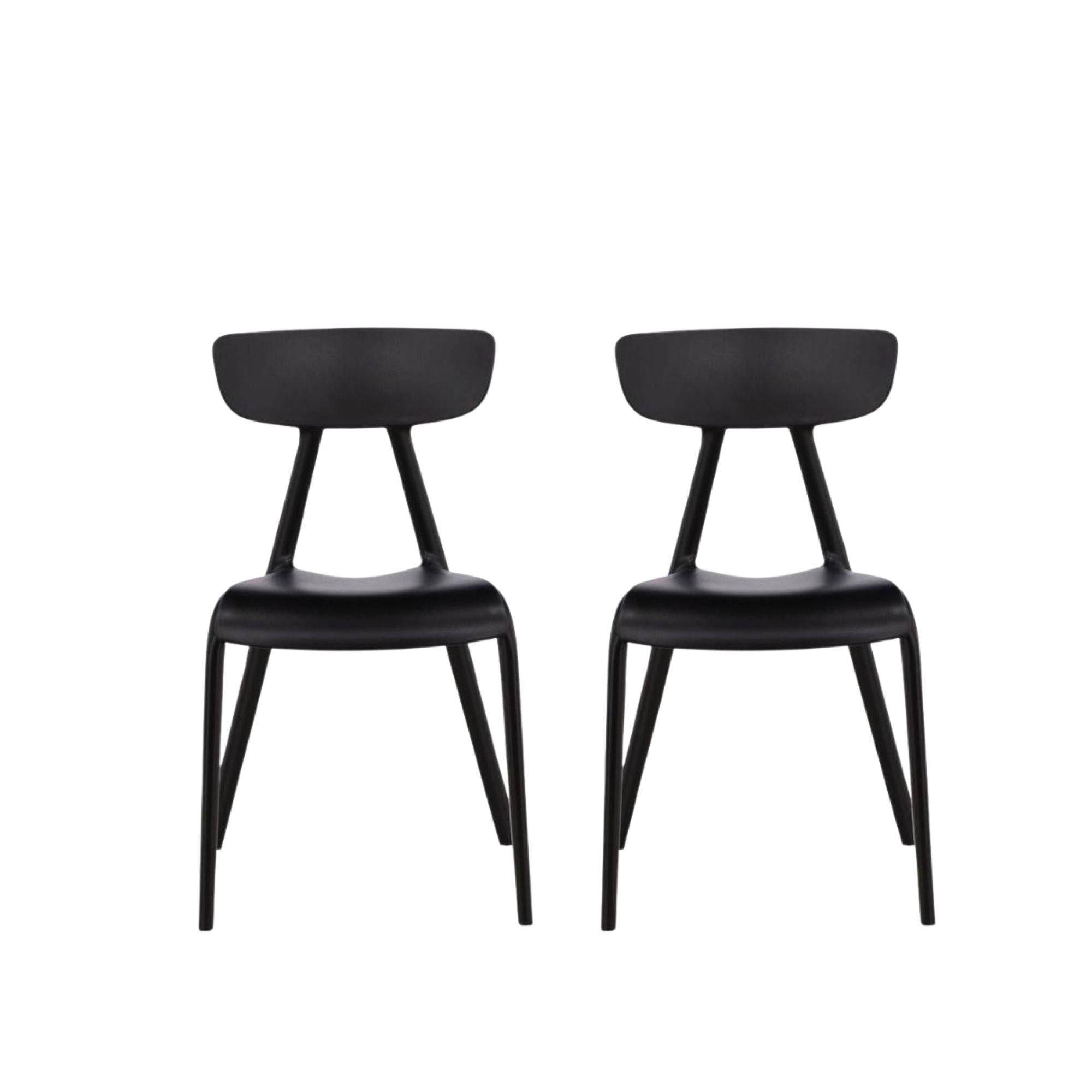 2er-Set Stühle Ursholmen aus Polypropylen - Schwarz-Kunststoffstühle-Venture Home-le canapé