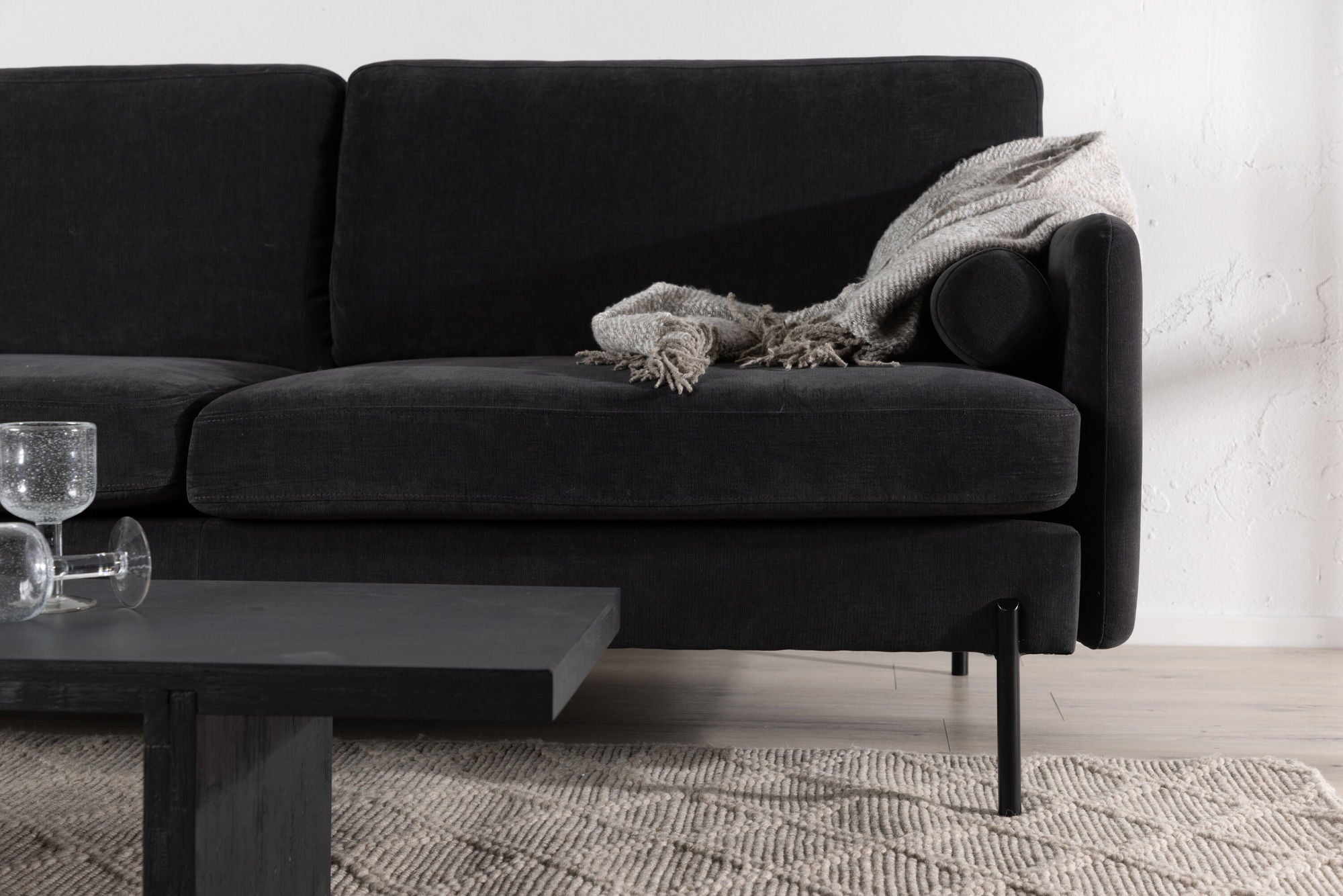 3-Sitzer Sofa Antibes - Dunkelgrau-3-Sitzer Sofa-Venture Home-le canapé