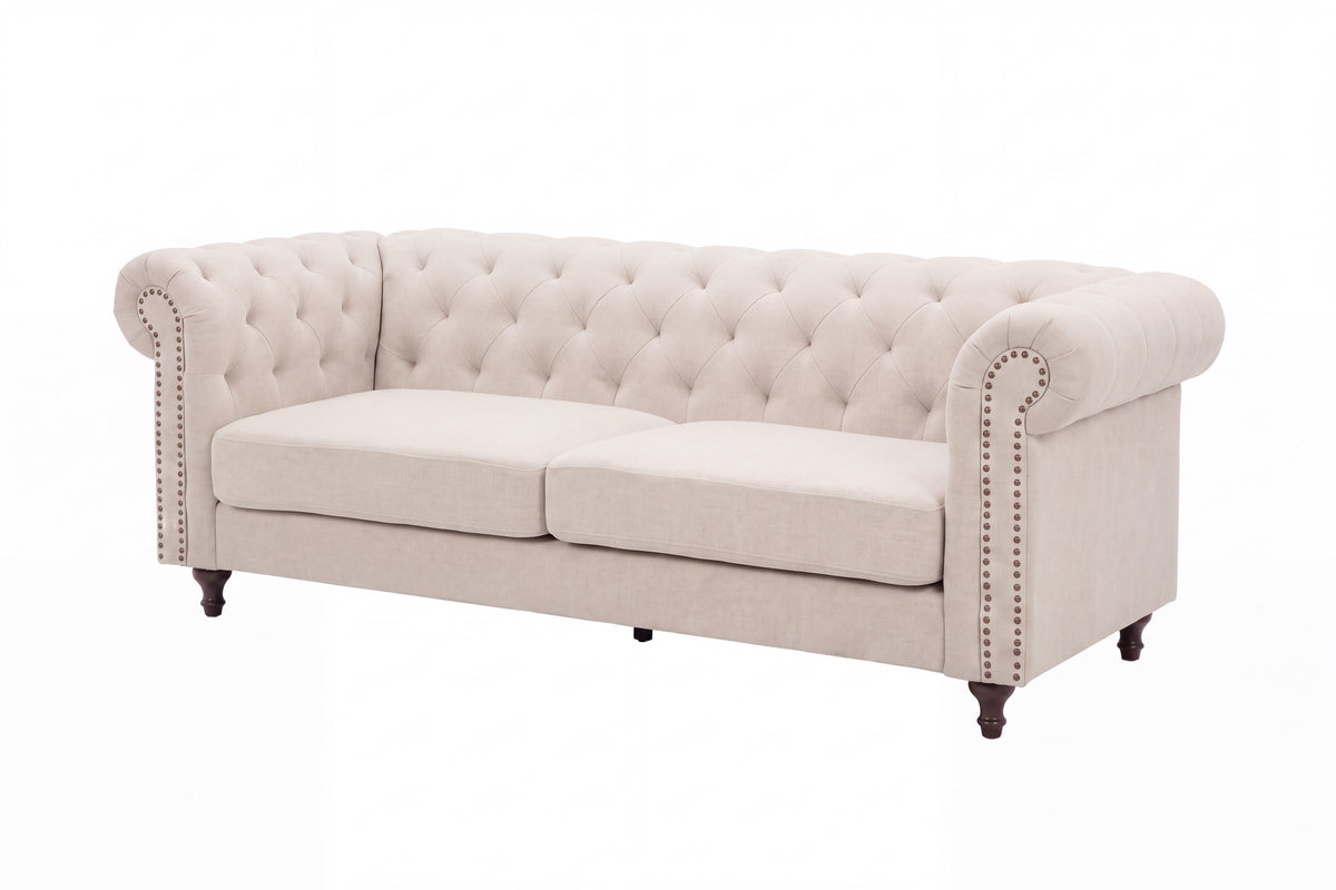 3-Sitzer-Sofa - Beige-3-Sitzer Sofas-Venture Home-le canapé