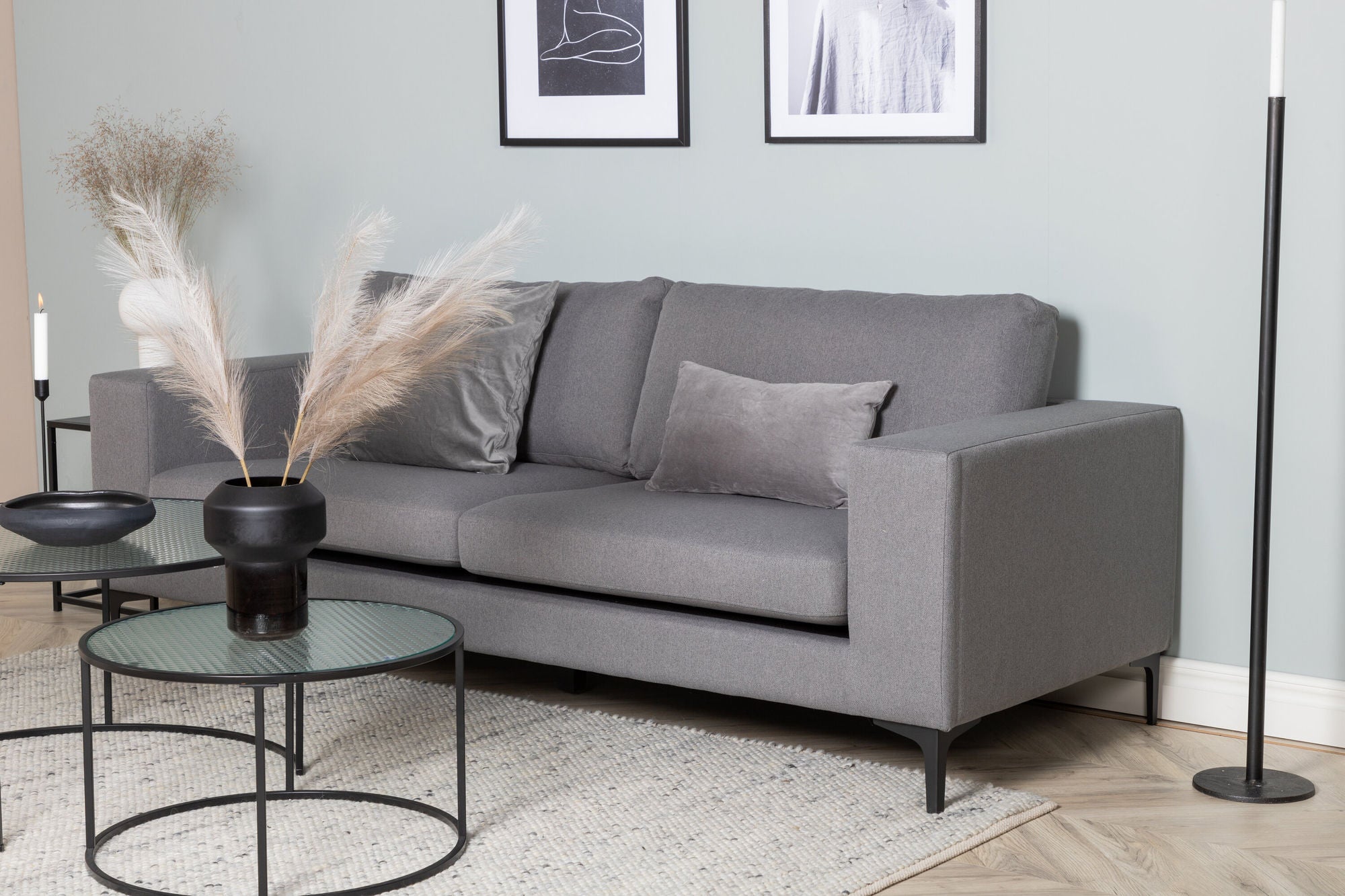 3-Sitzer Sofa Bolero - Grau-3-Sitzer Sofas-Venture Home-le canapé