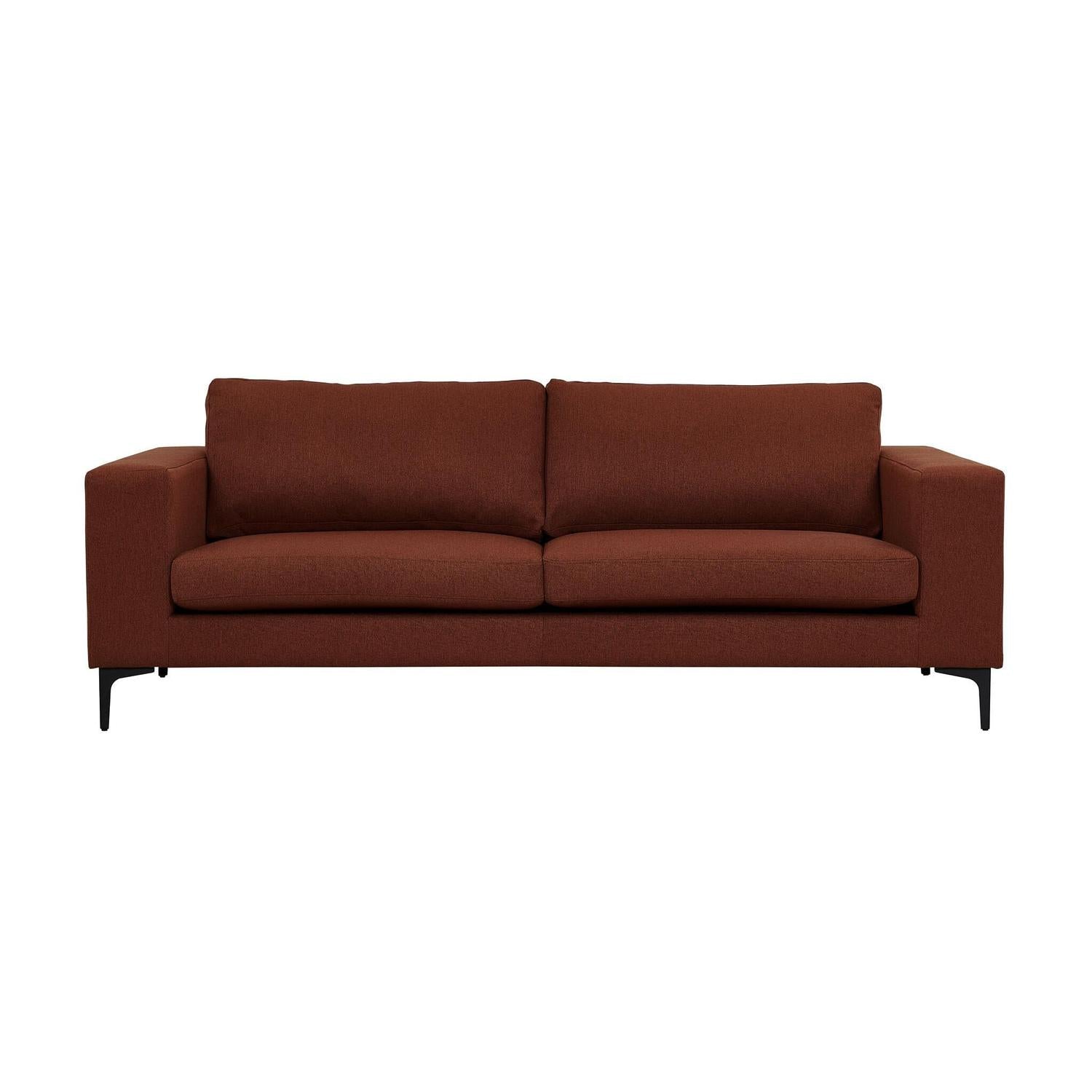 3-Sitzer Sofa Bolero - Orangerot-3-Sitzer Sofas-Venture Home-le canapé