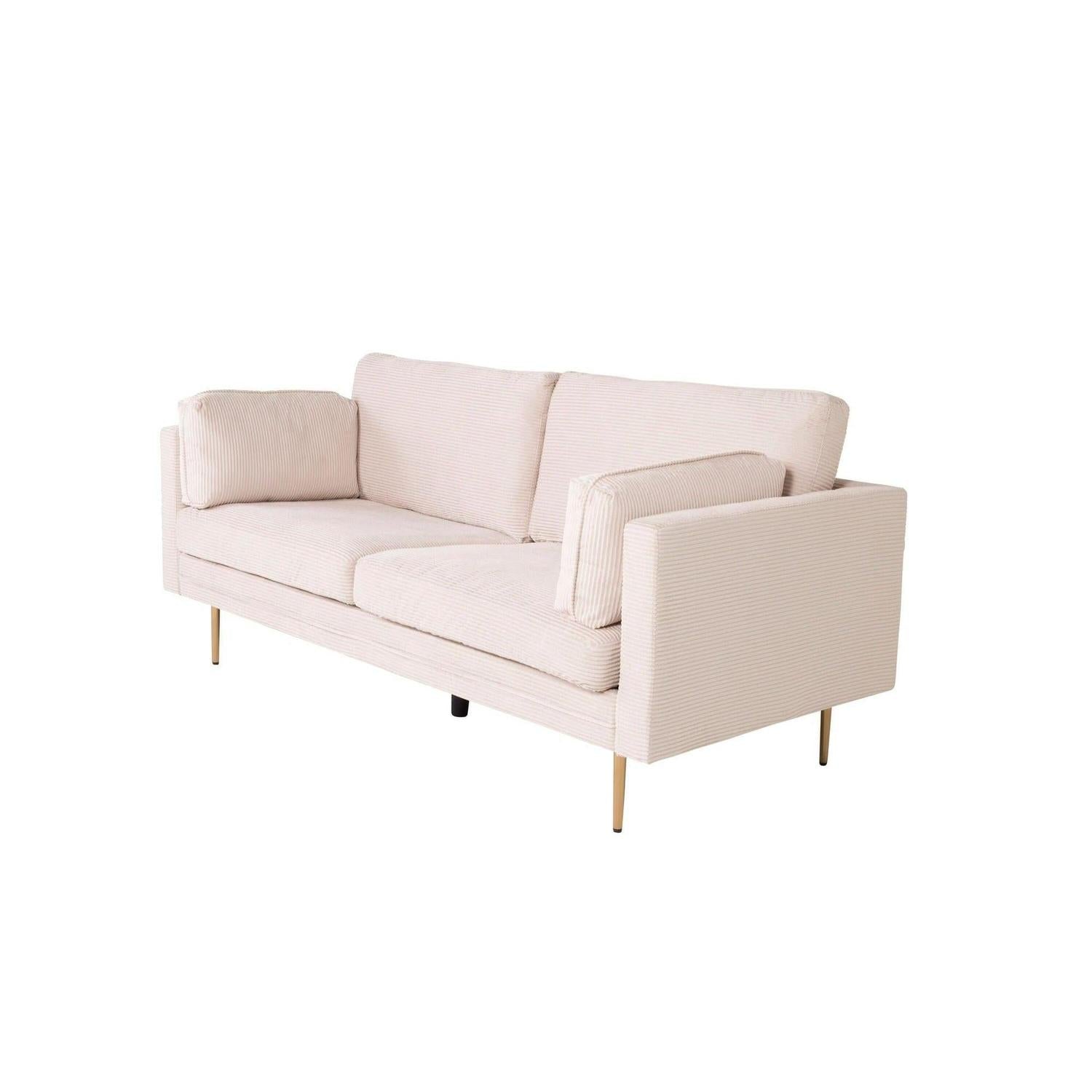 3-Sitzer Sofa Boom aus Kord - Beige-3-Sitzer Sofas-Venture Home-le canapé