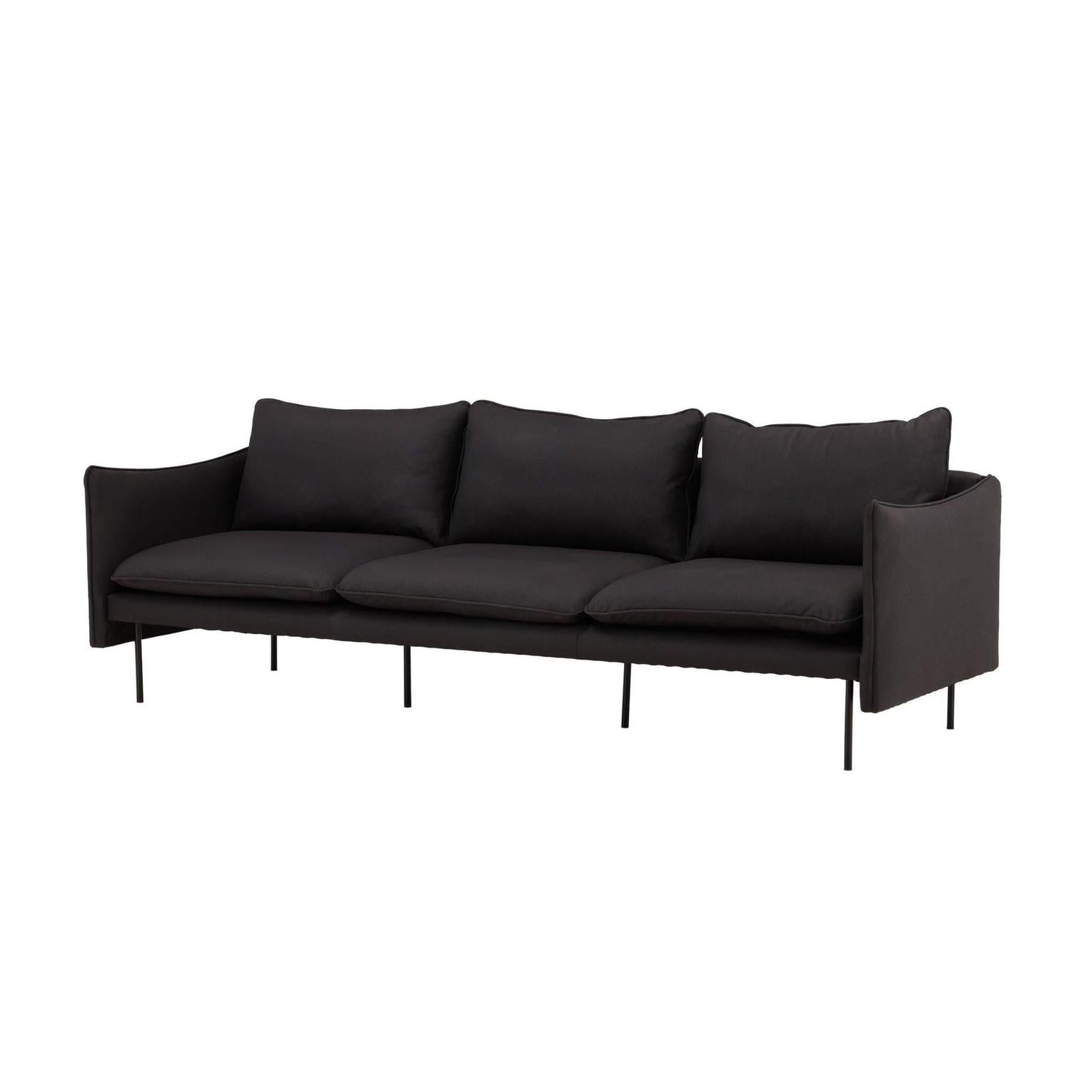 3-Sitzer Sofa Brunskär - Mattschwarz-3-Sitzer Sofa-Vind-le canapé