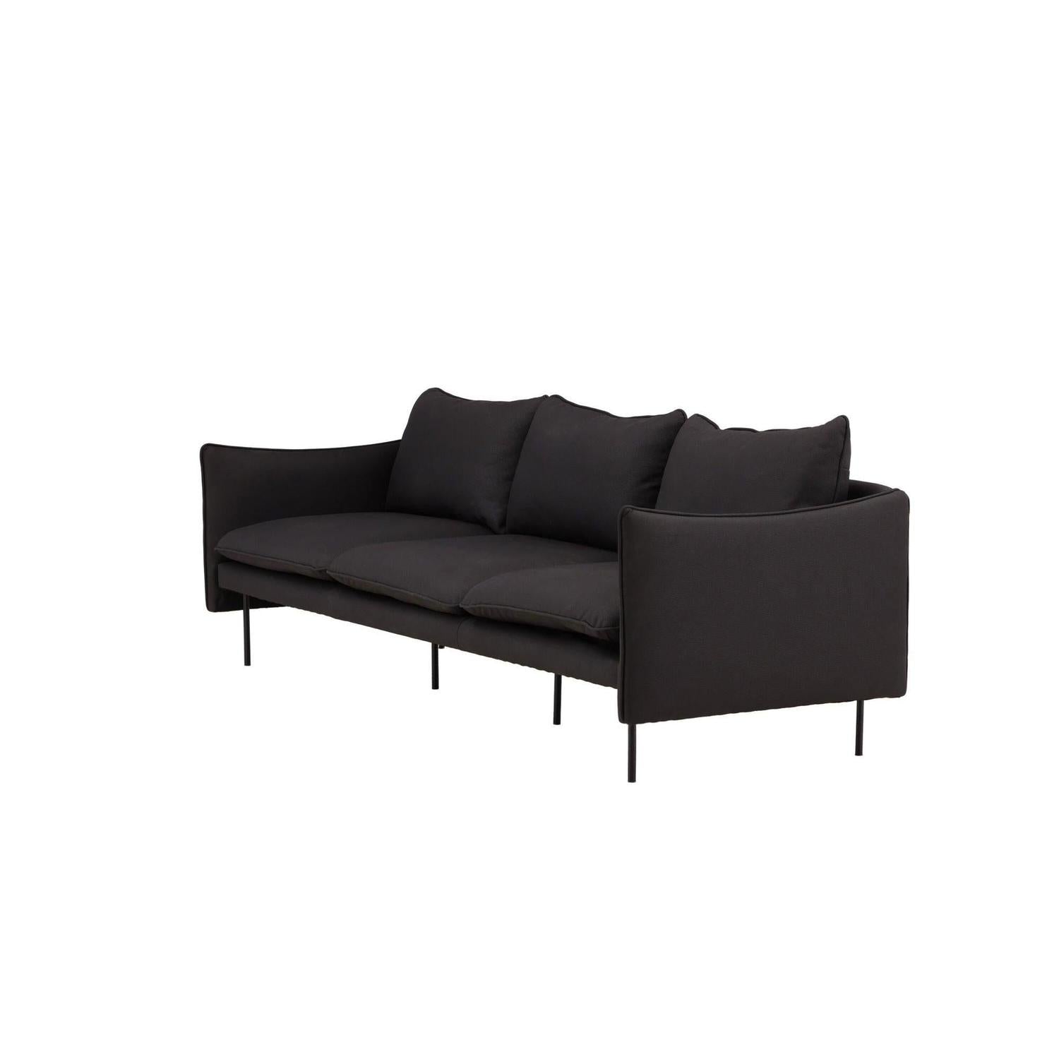 3-Sitzer Sofa Brunskär - Mattschwarz-3-Sitzer Sofa-Vind-le canapé