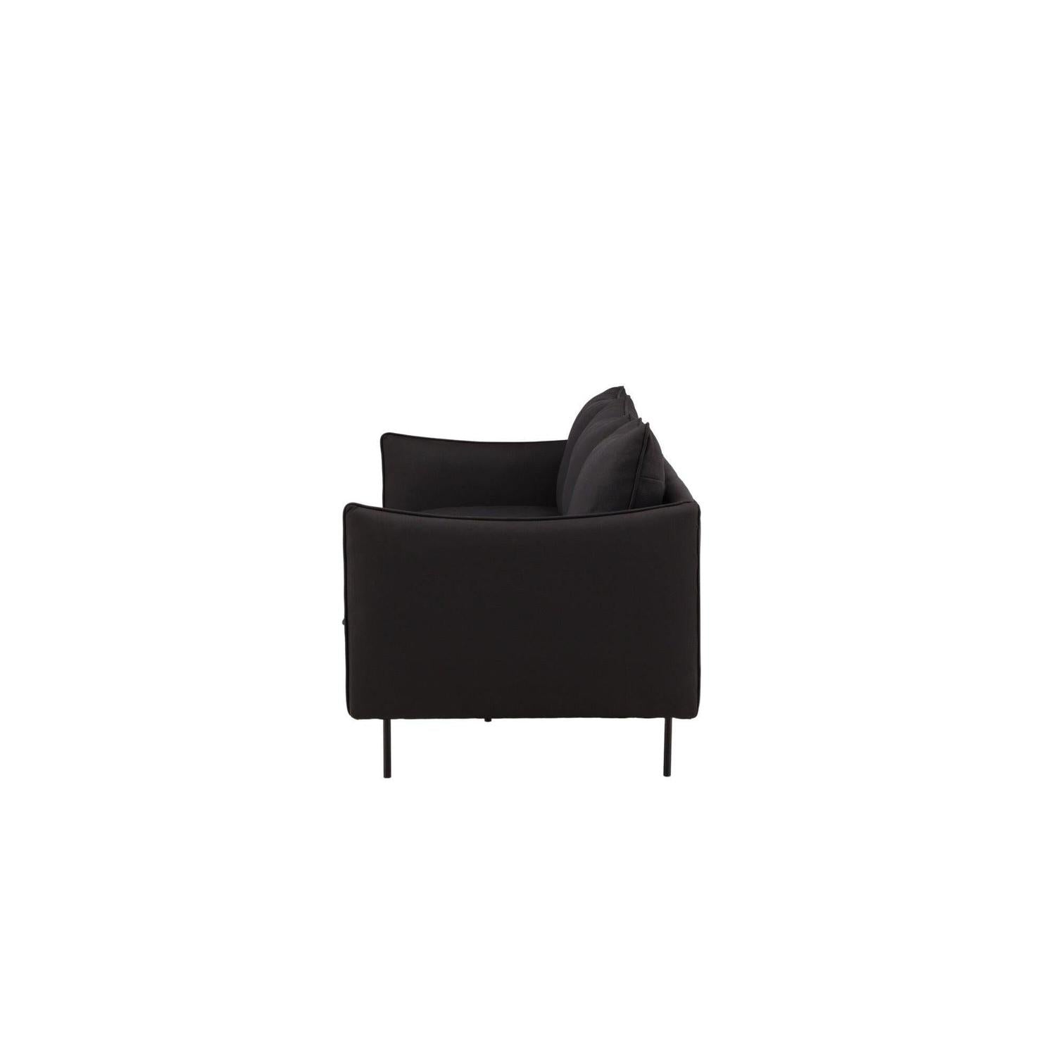 3-Sitzer Sofa Brunskär - Mattschwarz-3-Sitzer Sofa-Vind-le canapé