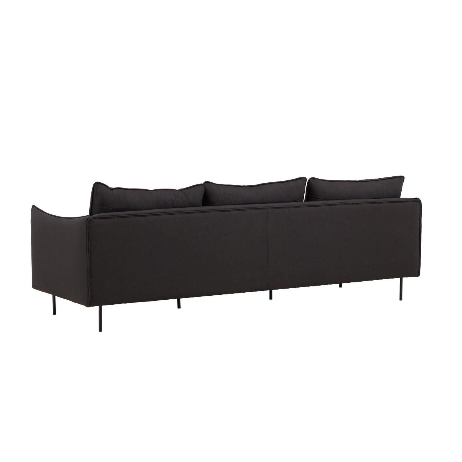 3-Sitzer Sofa Brunskär - Mattschwarz-3-Sitzer Sofa-Vind-le canapé