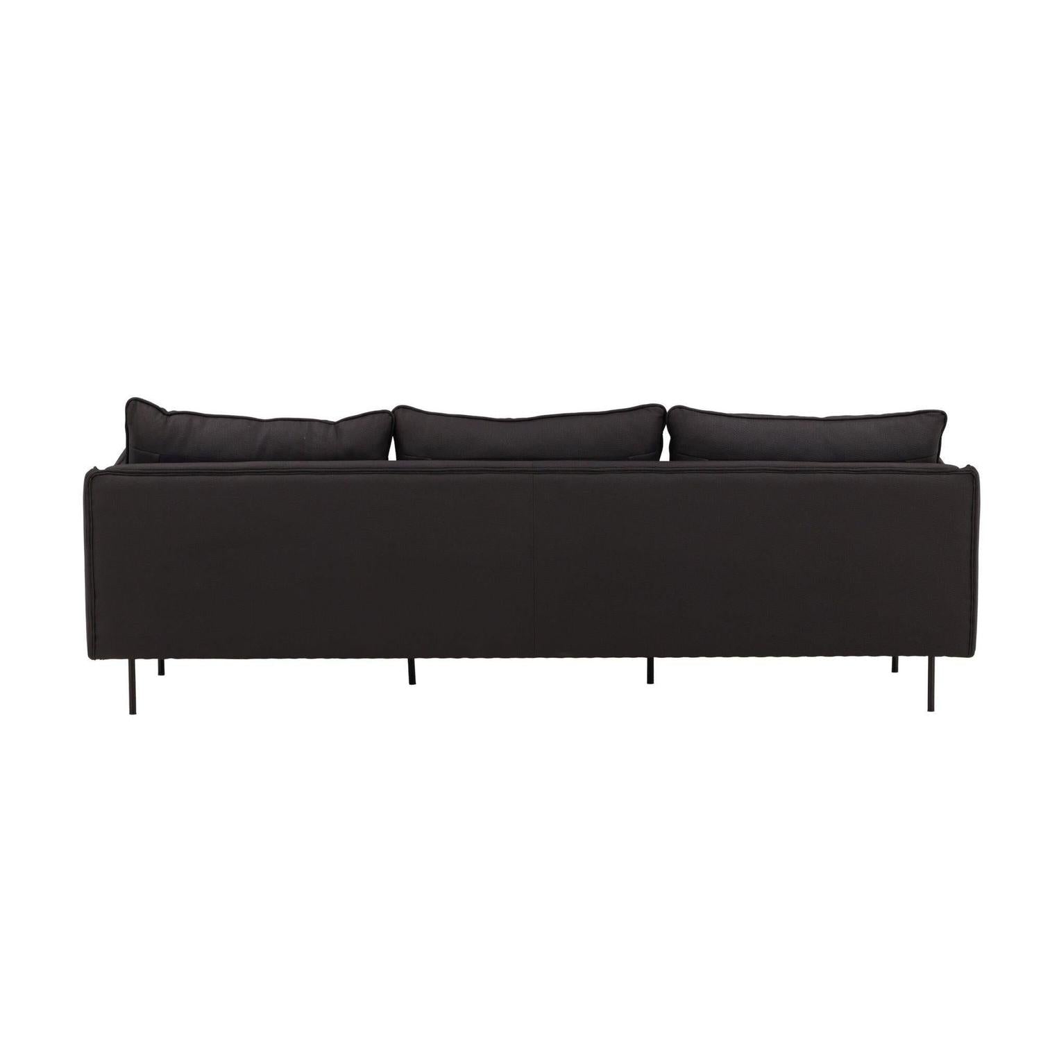 3-Sitzer Sofa Brunskär - Mattschwarz-3-Sitzer Sofa-Vind-le canapé