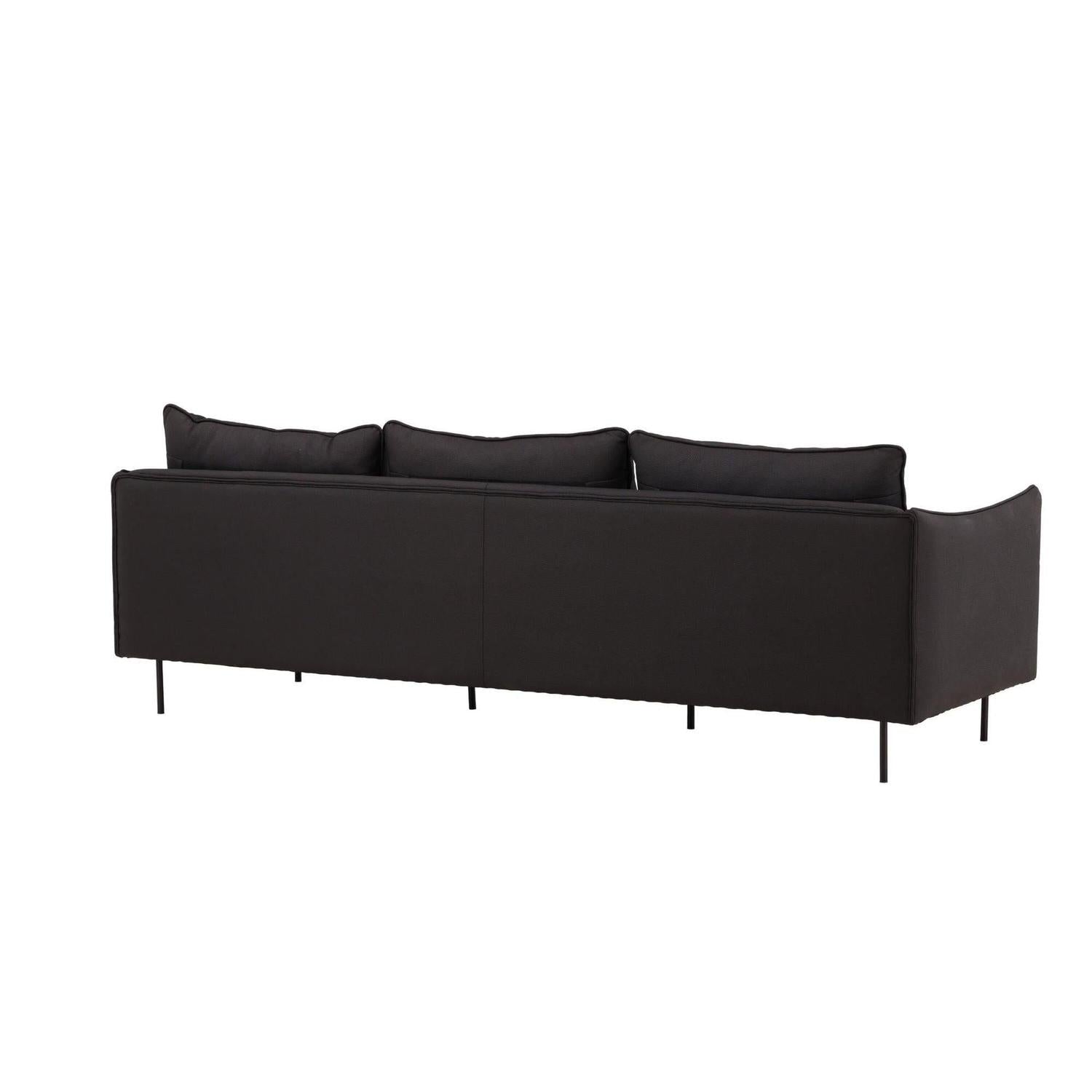 3-Sitzer Sofa Brunskär - Mattschwarz-3-Sitzer Sofa-Vind-le canapé