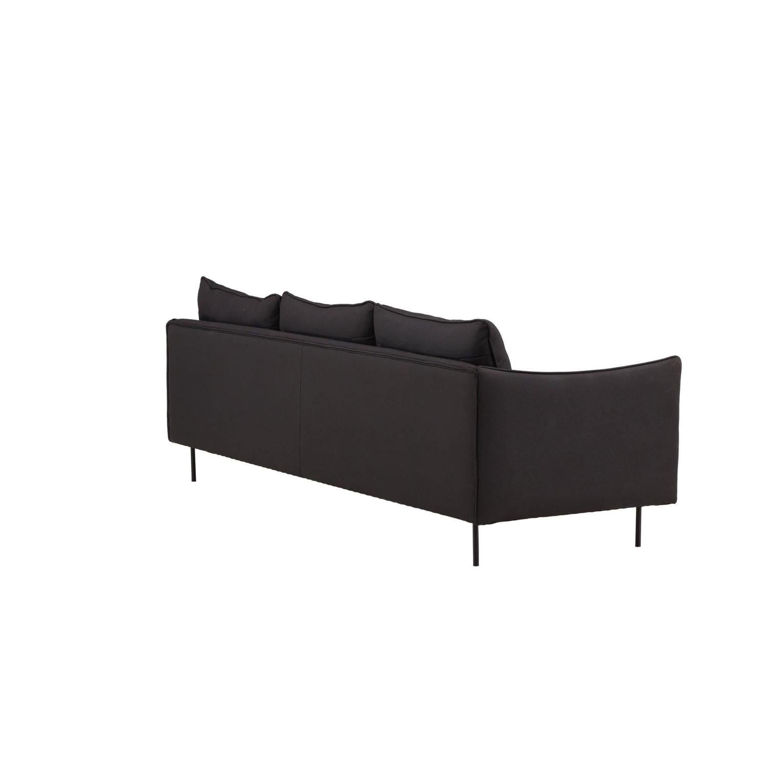 3-Sitzer Sofa Brunskär - Mattschwarz-3-Sitzer Sofa-Vind-le canapé