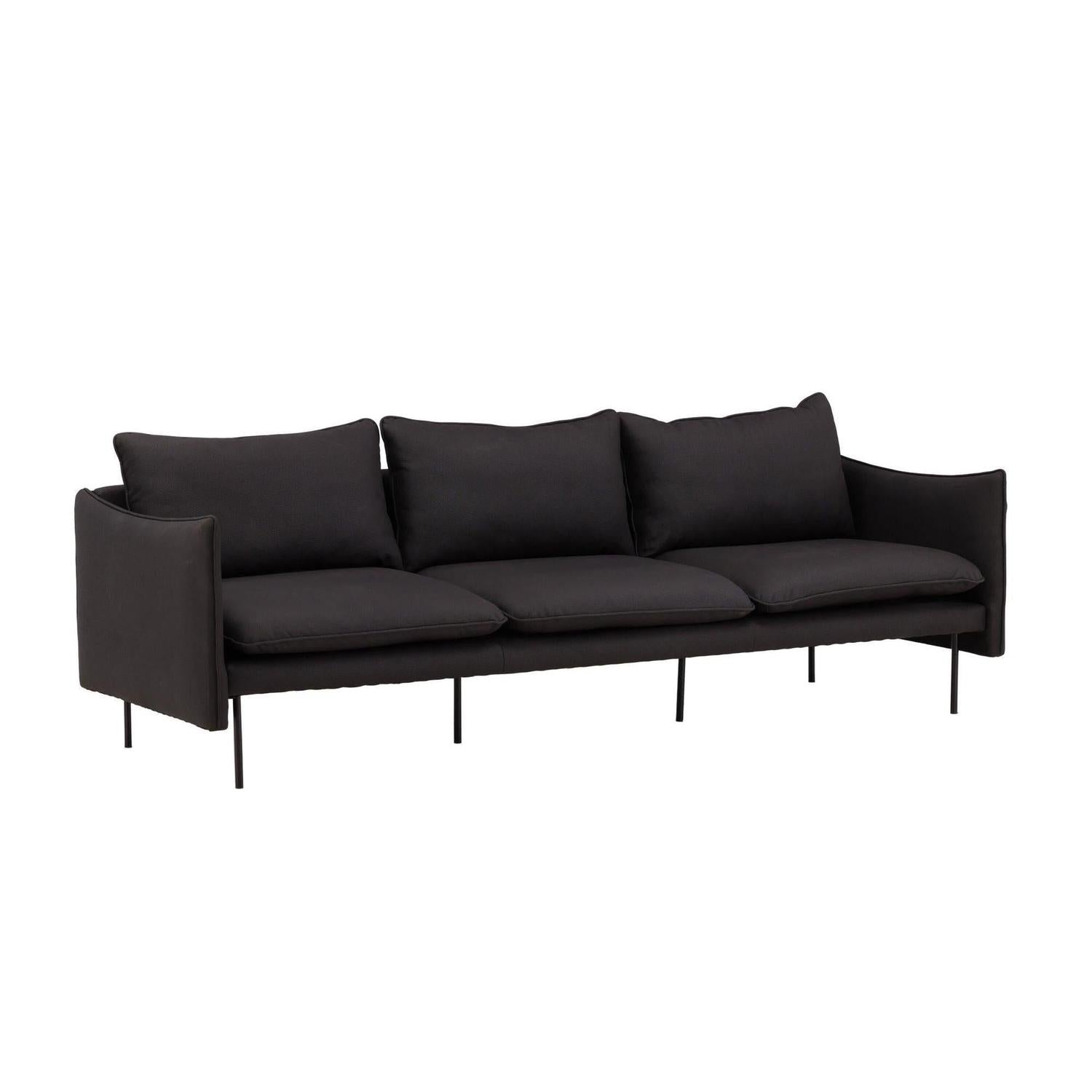 3-Sitzer Sofa Brunskär - Mattschwarz-3-Sitzer Sofa-Vind-le canapé