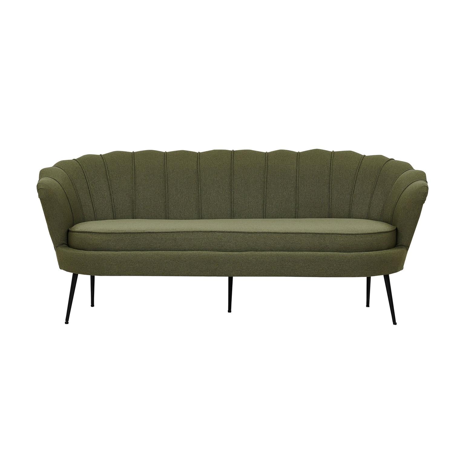 3-Sitzer Sofa Calais - Dunkelgrün-3-Sitzer Sofas-Venture Home-le canapé