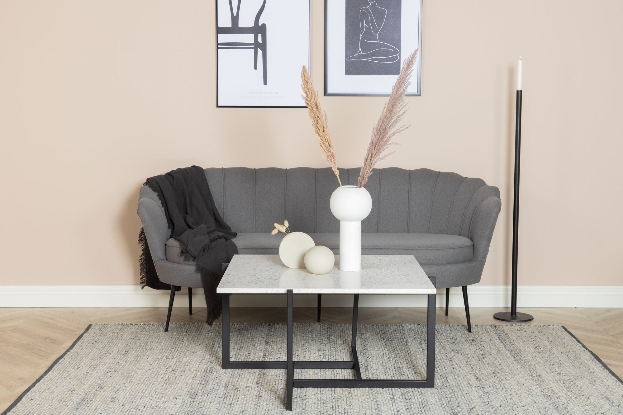 3-Sitzer Sofa Calais - Grau-3-Sitzer Sofas-Venture Home-le canapé