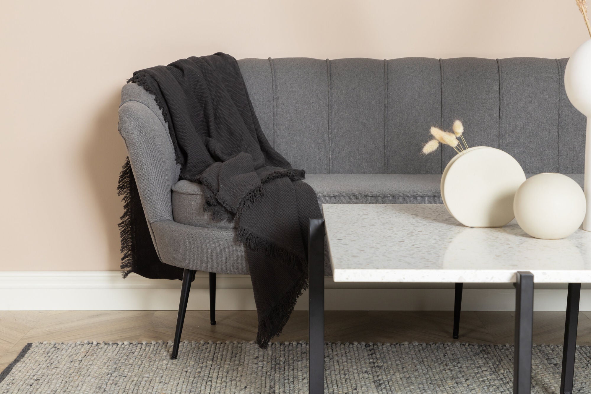 3-Sitzer Sofa Calais - Grau-3-Sitzer Sofas-Venture Home-le canapé
