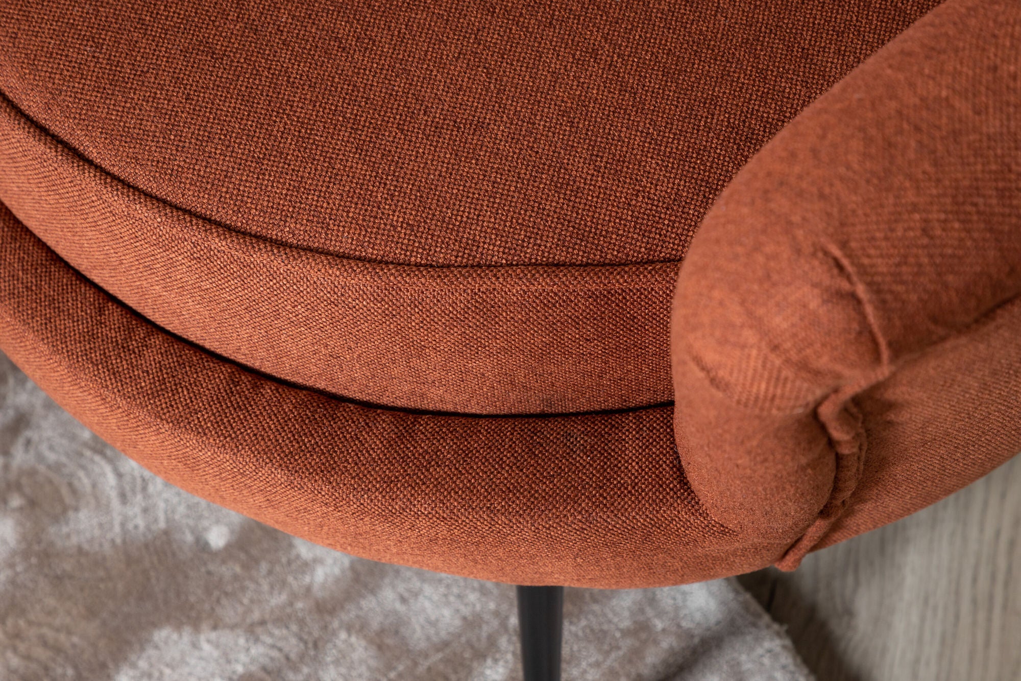 3-Sitzer Sofa Calais - Orangerot-3-Sitzer Sofas-Venture Home-le canapé