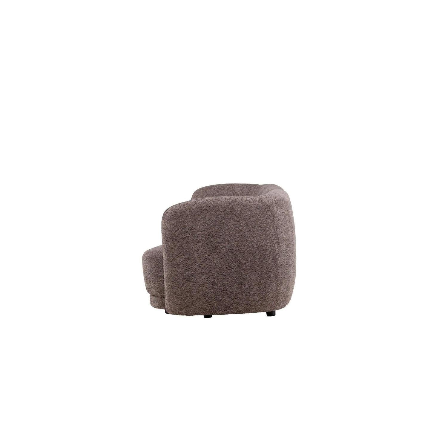 3-Sitzer Sofa Cielo aus Teddy Bouclé - Braun-3-Sitzer Sofas-Venture Home-le canapé