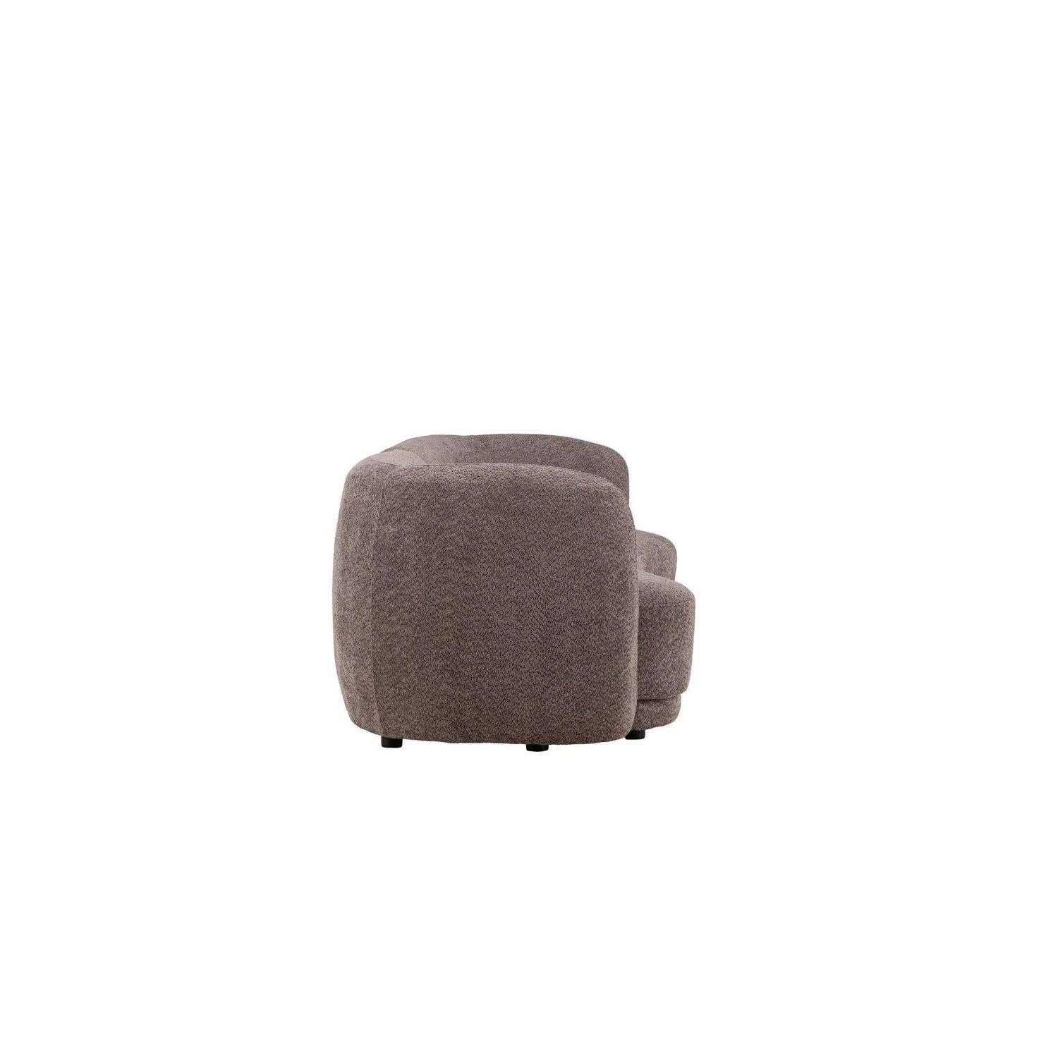 3-Sitzer Sofa Cielo aus Teddy Bouclé - Braun-3-Sitzer Sofas-Venture Home-le canapé